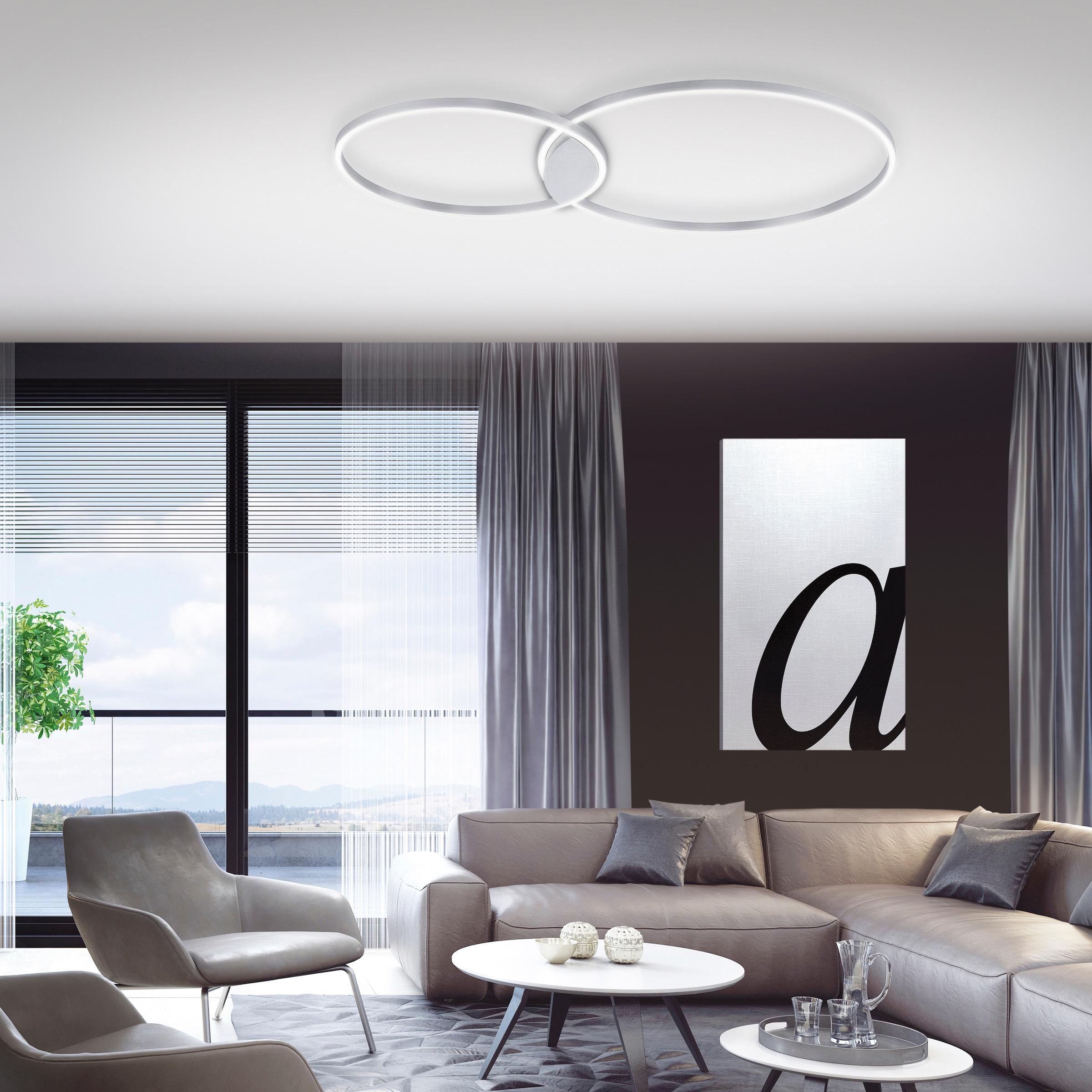 Neuhaus Q SMART HOME LIGHTS LED Deckenleuchte »Q-KATE« LED-Board 1 Stk. warmweiß - kaltweiß