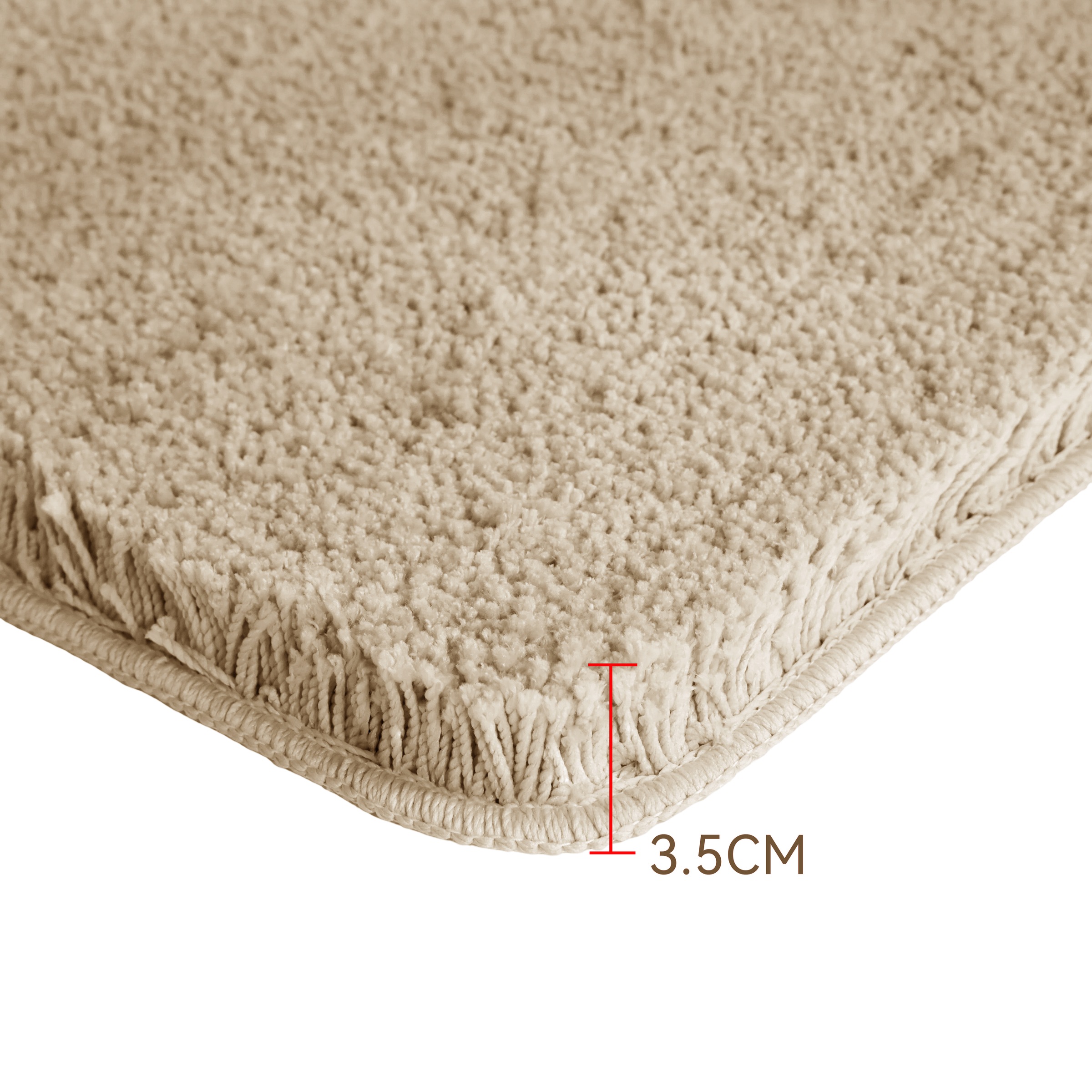 OTTO home Badematte »Sanremo Premium, Badvorleger, Badezimmer Teppich, Duschvorleger« Höhe 30 mm rutschhemmend beschichtet fußbodenheizungsgeeignet | schnell trocknend Badteppich, unifarben, rechteckig, rund & als 3-tlg. Set erhältlich