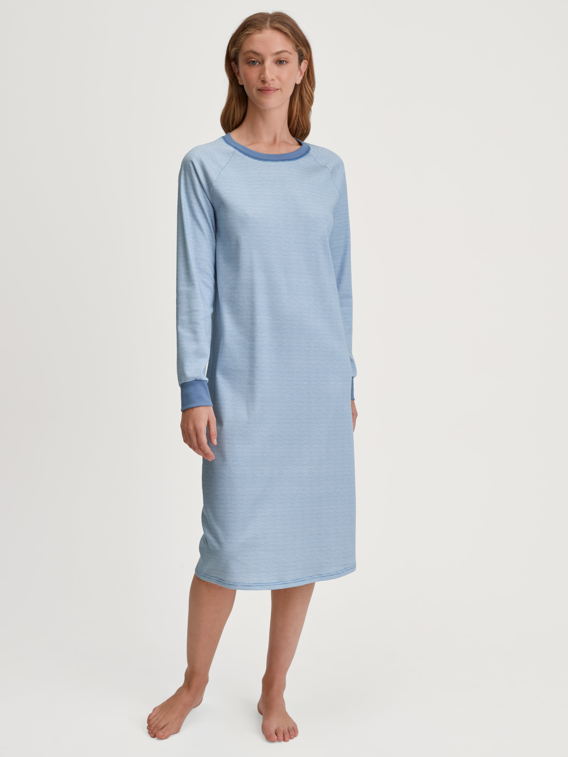 CALIDA Nachthemd "Midnight Love", Langarm, wärmend, Cotton, Interlock-Quali günstig online kaufen