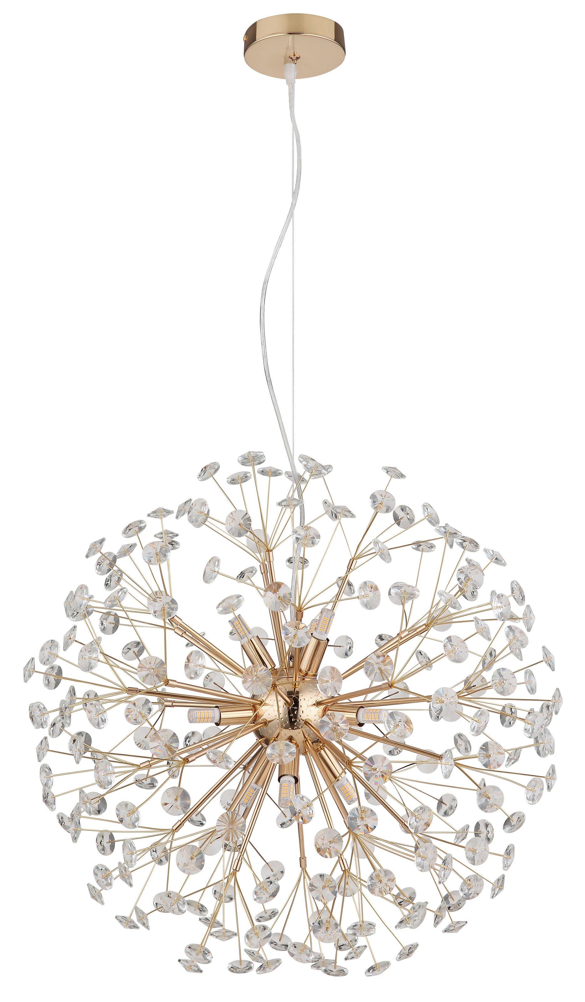 GLOBO LIGHTING Hängeleuchte »KATRINA« G9 1 Stk. Warmweiß Luster Hängelampe Esszimmer Esstisch-Lampe elegant