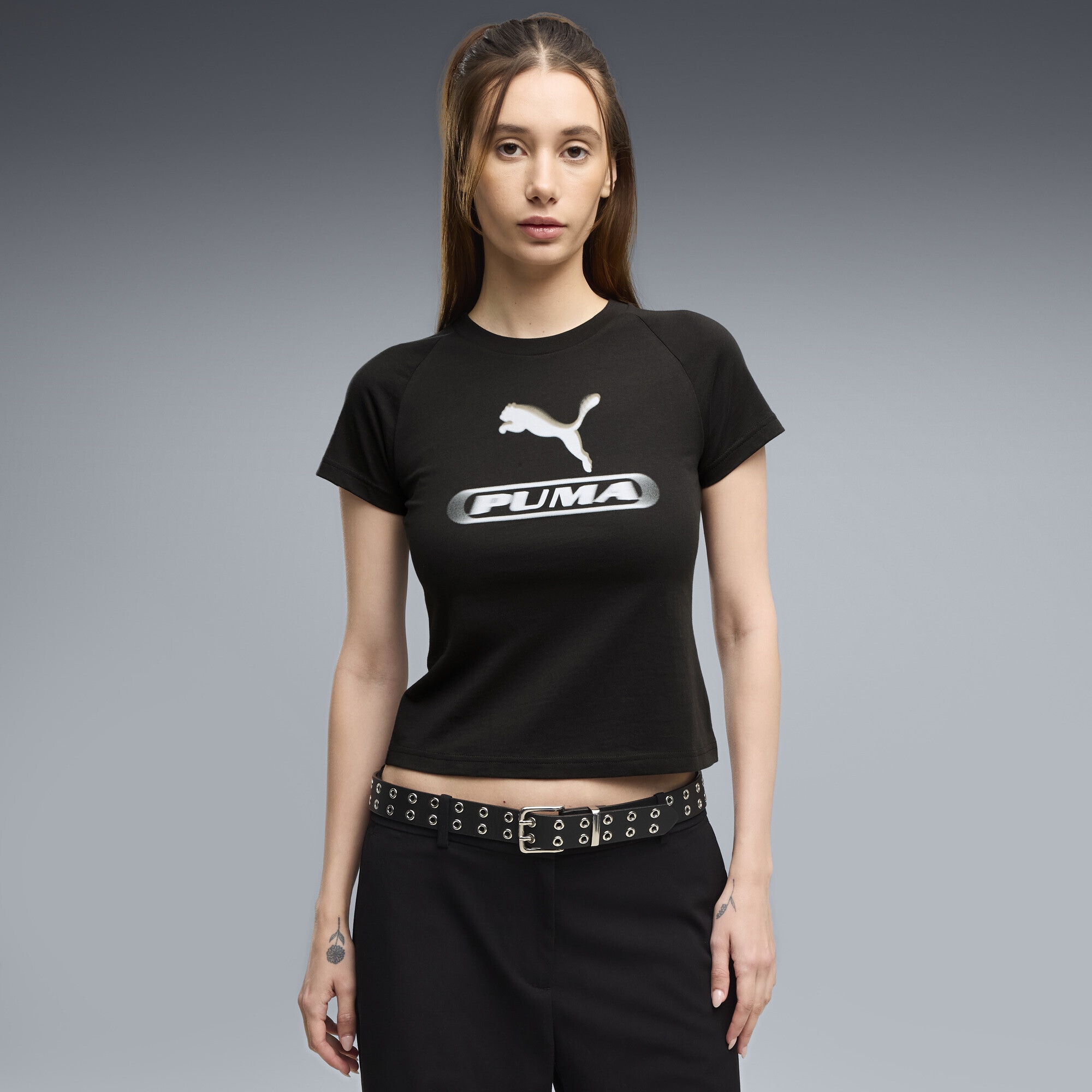 PUMA T-Shirt »PUMA Sport Slim Graphic T-Shirt Damen«