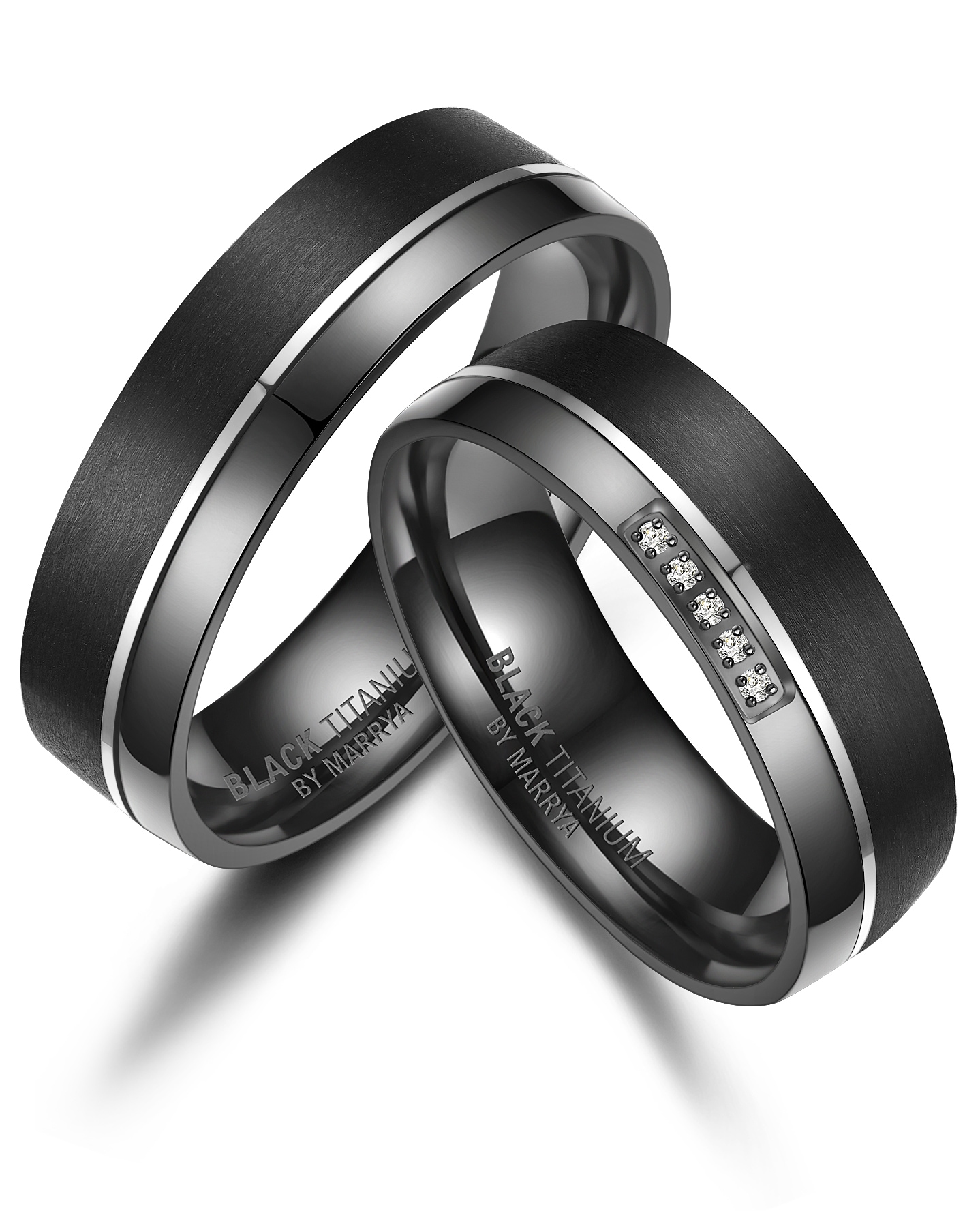 Verlobungsring »BLACK TITANIUM by MARRYA«