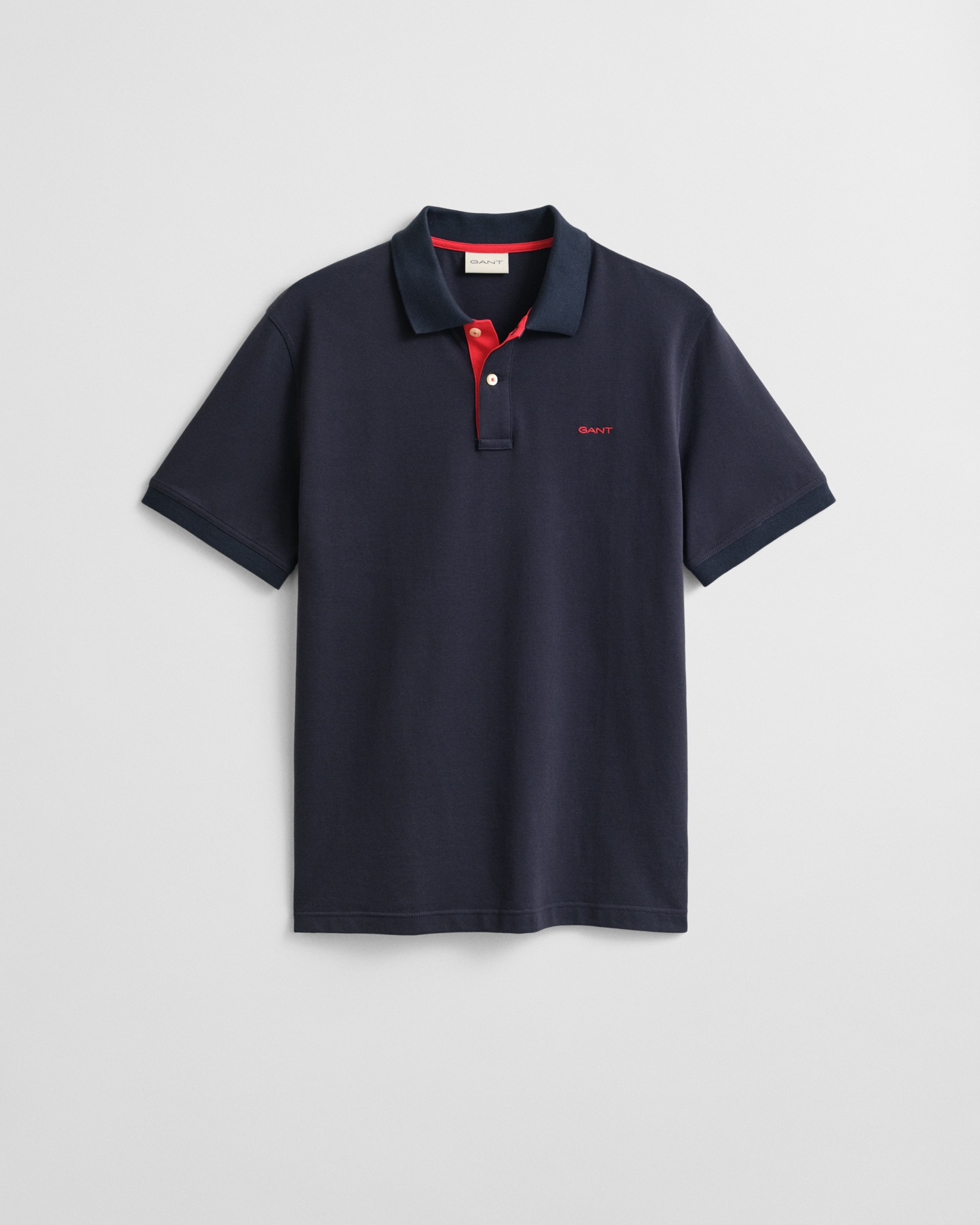 Gant Reg Contrast Rugger Polo Evening Blue S 4