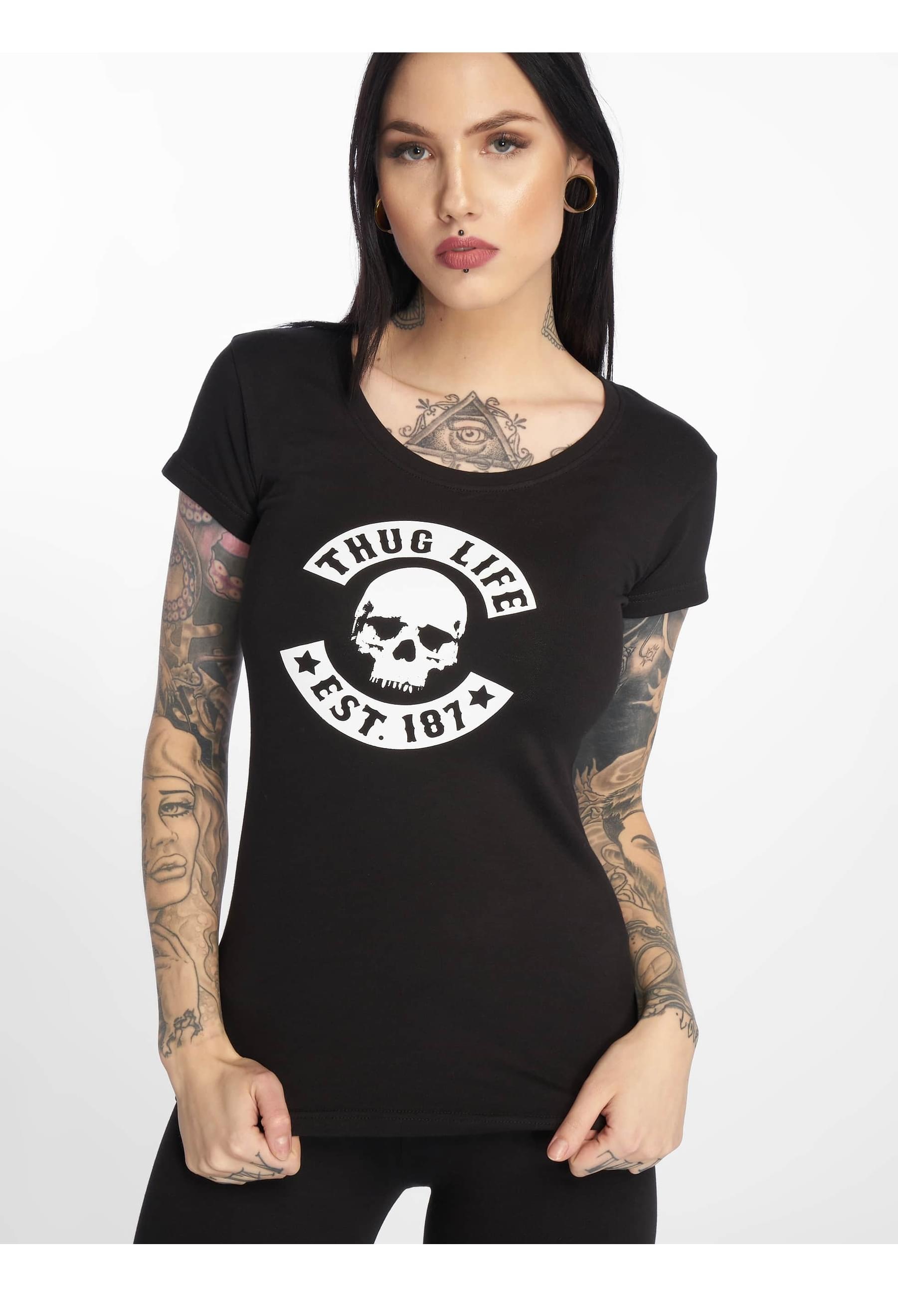 Thug Life T-Shirt »Thug Life Damen Queen T-Shirt«, (1 tlg.)