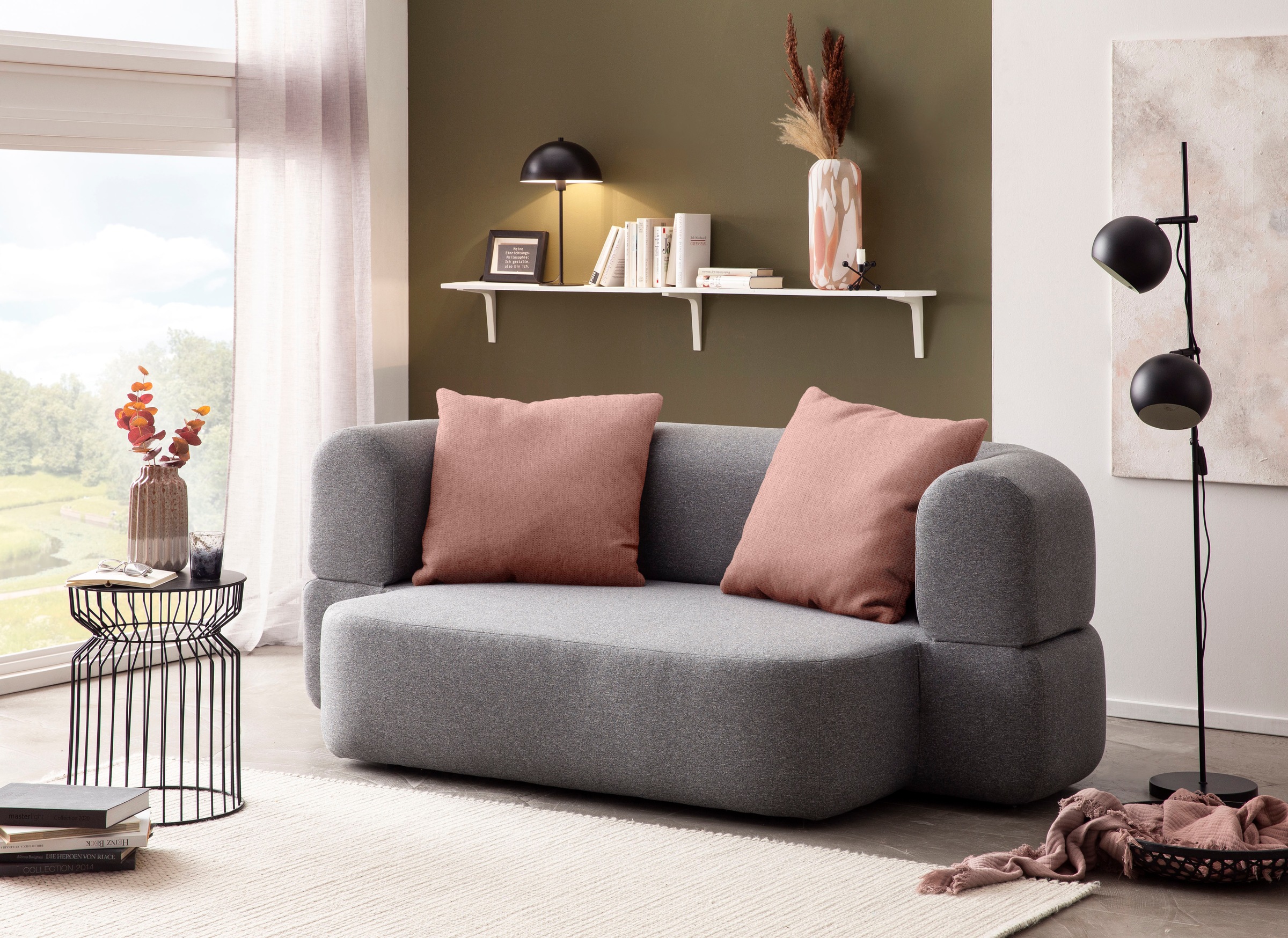 INOSIGN Schlafsofa "Denair oval Federkern, Bettsofa, organisches Design. Br günstig online kaufen