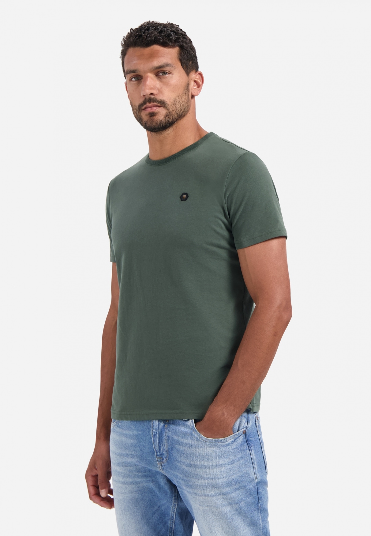 NO EXCESS T-Shirt "No Excess Weiches T-Shirt T-Shirt Crewneck Peached" günstig online kaufen