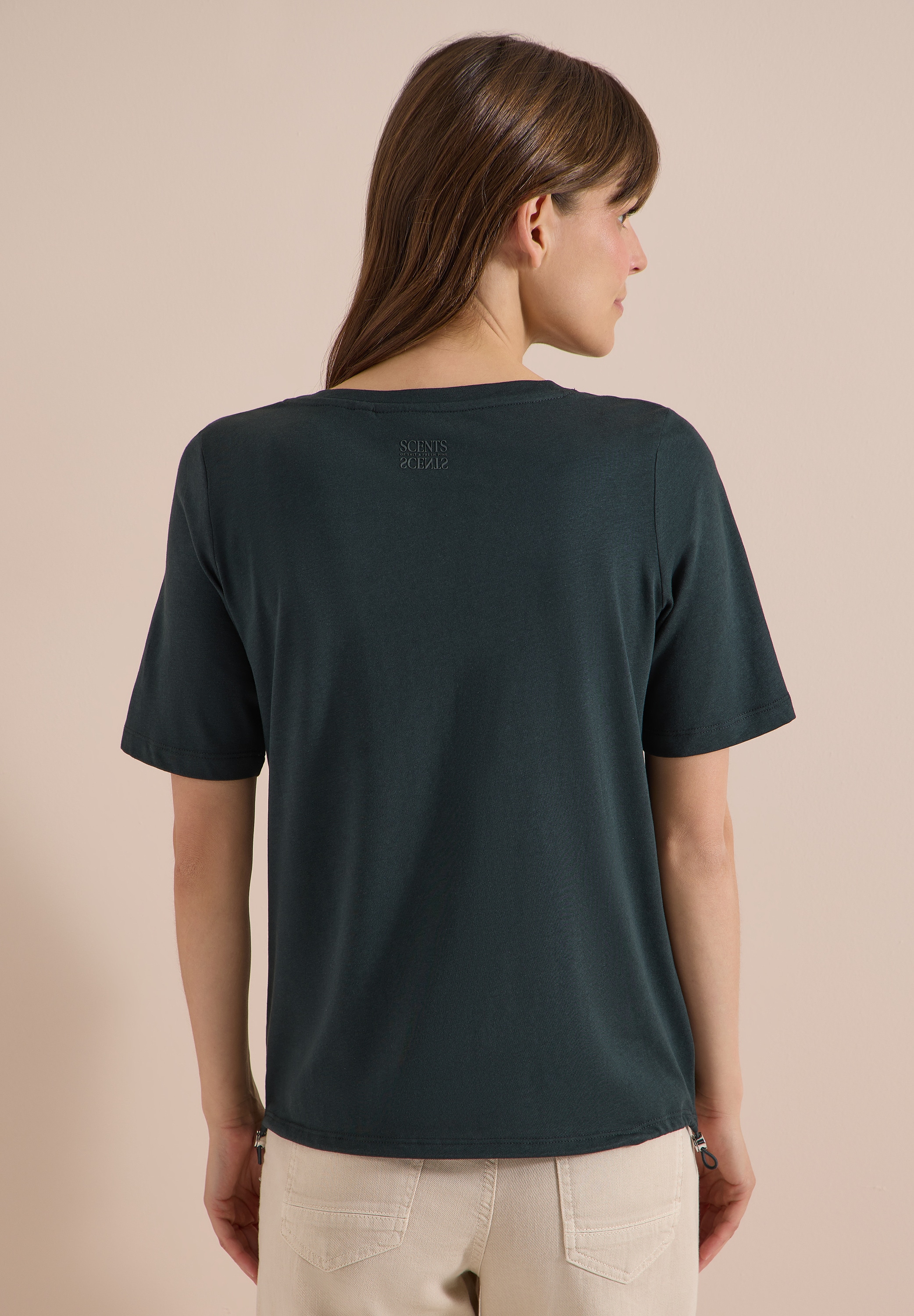 Cecil T-Shirt mit U-Boot-Ausschnitt