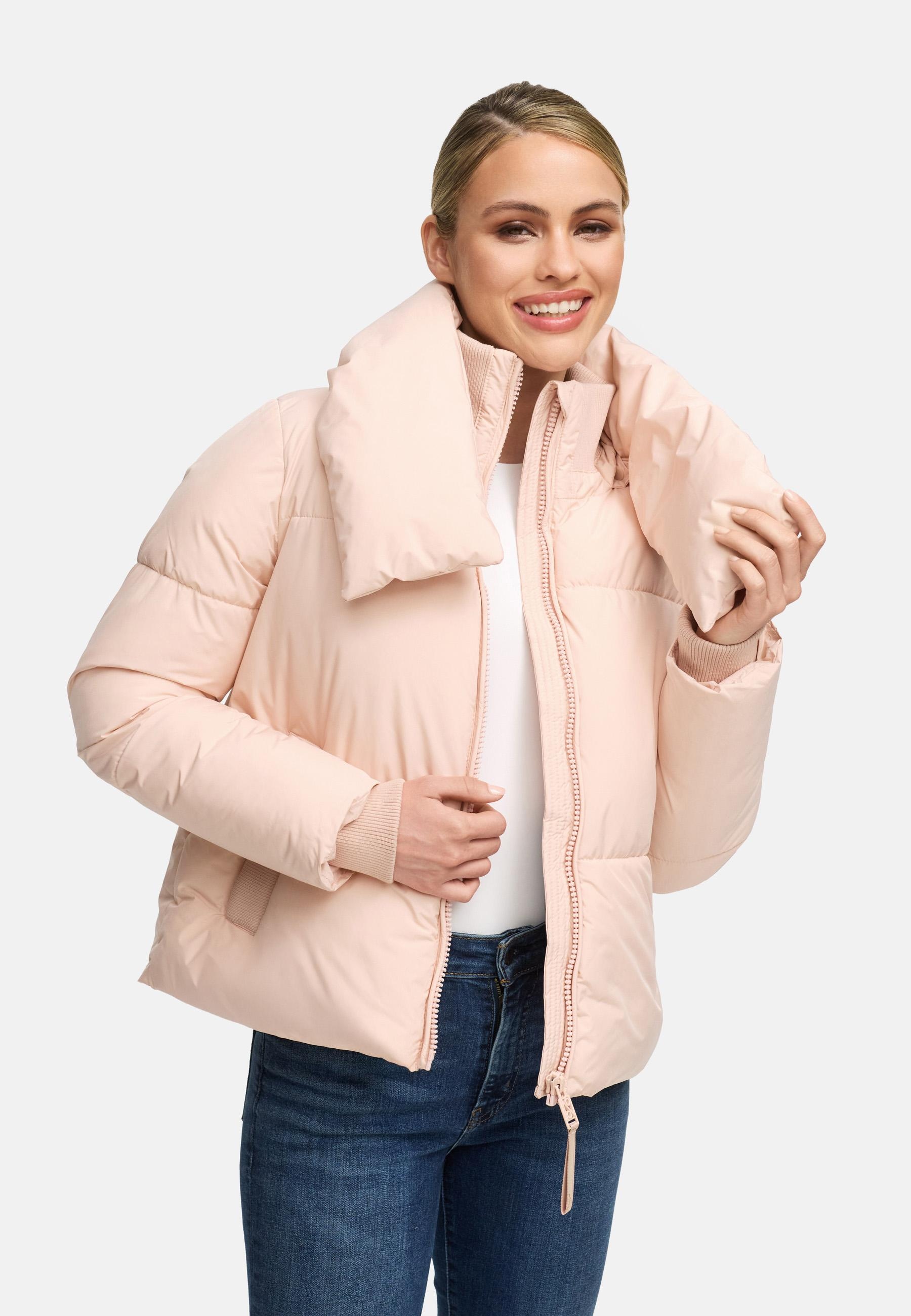 Navahoo Outdoorjacke »Traumelfe 14«, ohne Kapuze, Winter Steppjacke mit hohem Kragen