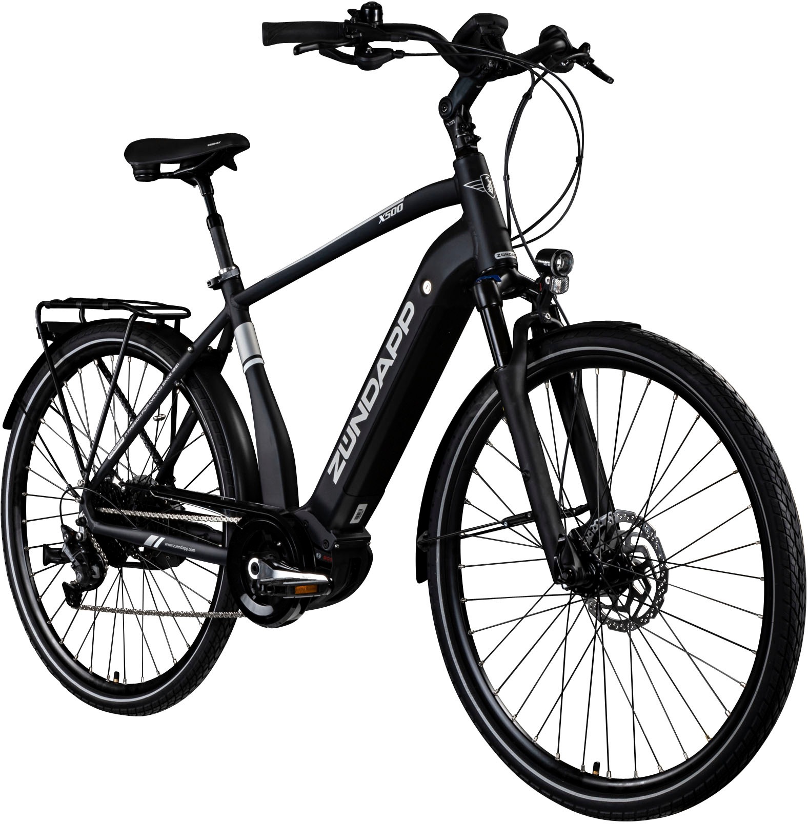 Zündapp E-Bike »X500«, 11 Gang, Shimano, Deore, Mittelmotor 250 W, Pedelec, Elektrofahrrad für Damen u. Herren, Trekkingrad