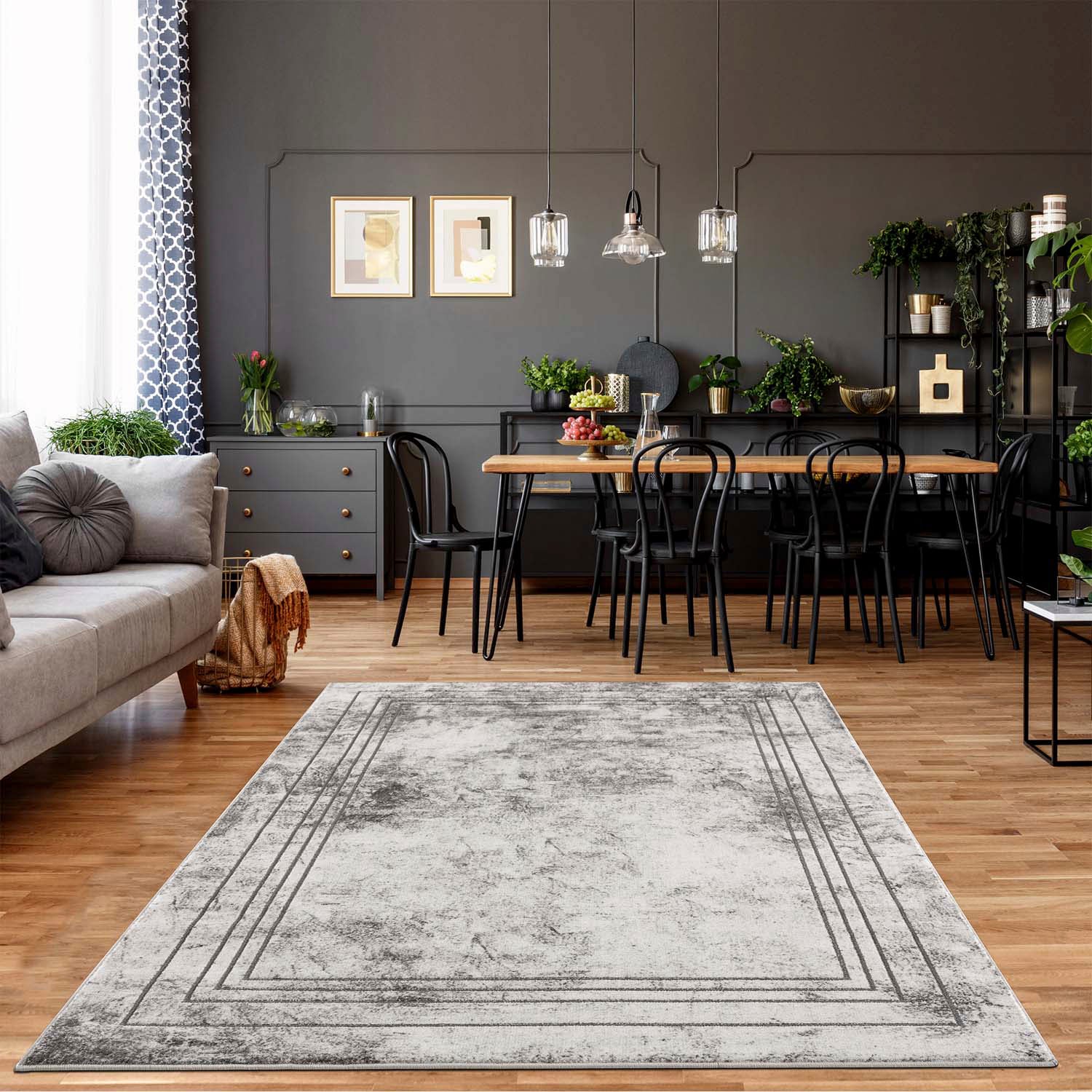 Carpet City Teppich "Noa 9341", rechteckig, Kurzflor, Modern, Weicher For, Pflegeleicht