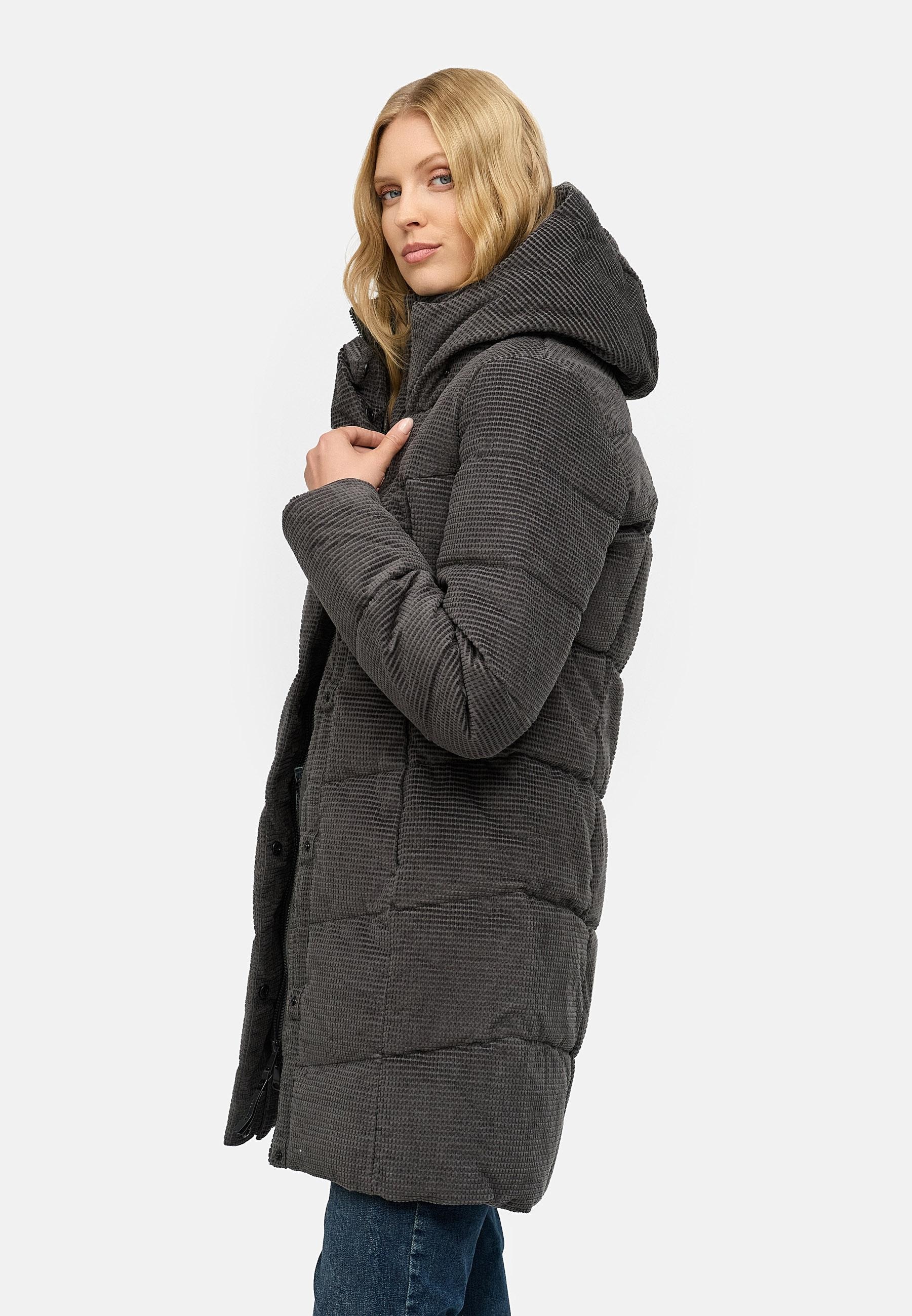 Ragwear Wintermantel »Pavla Cordy YOUMODO«, Wasserdichter Steppmantel in Kord-Optik