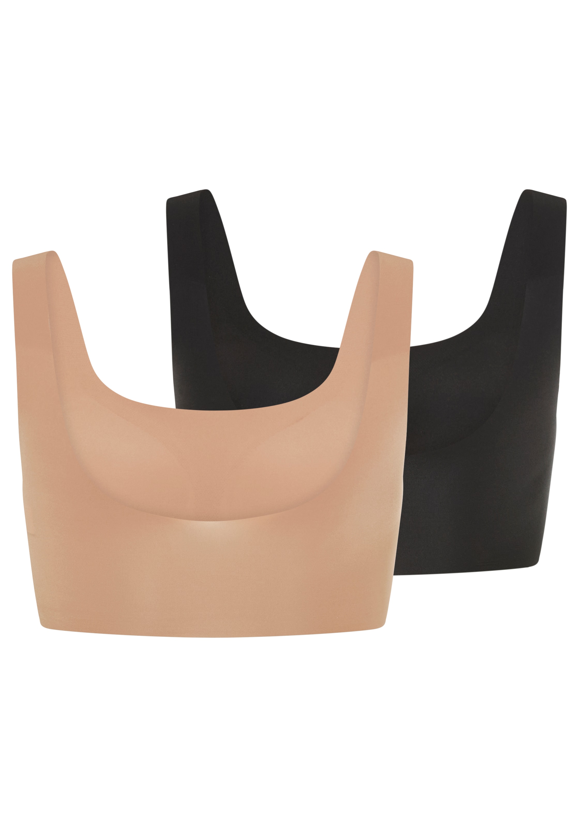 sloggi Bustier »ZERO Feel 2.0« 2er Pack,  nahtlos, herausnehmbare Pads, Microfaser, dehnbar