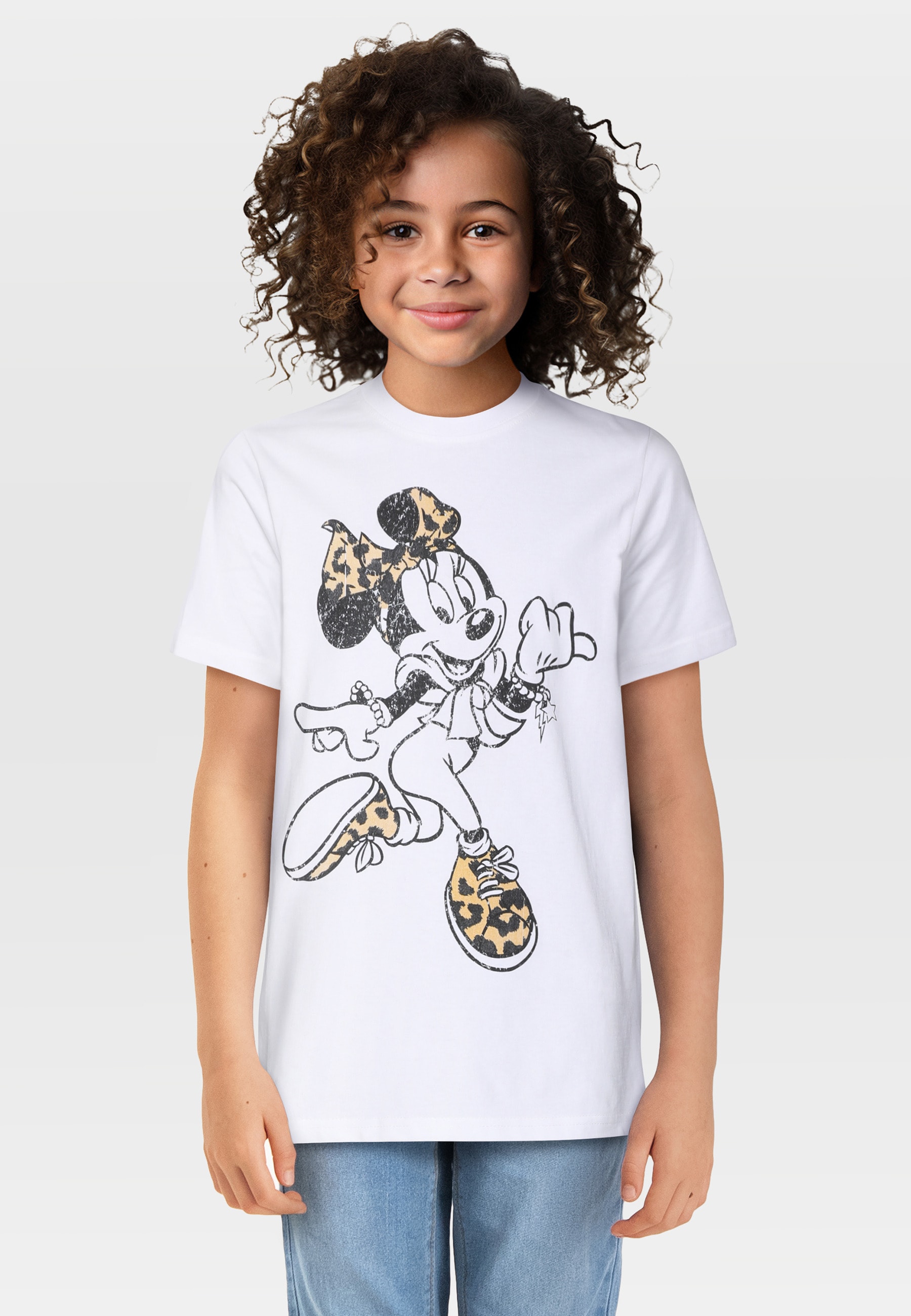 MisterTee T-Shirt »MisterTee Minnie Mouse Leo Tee« 1