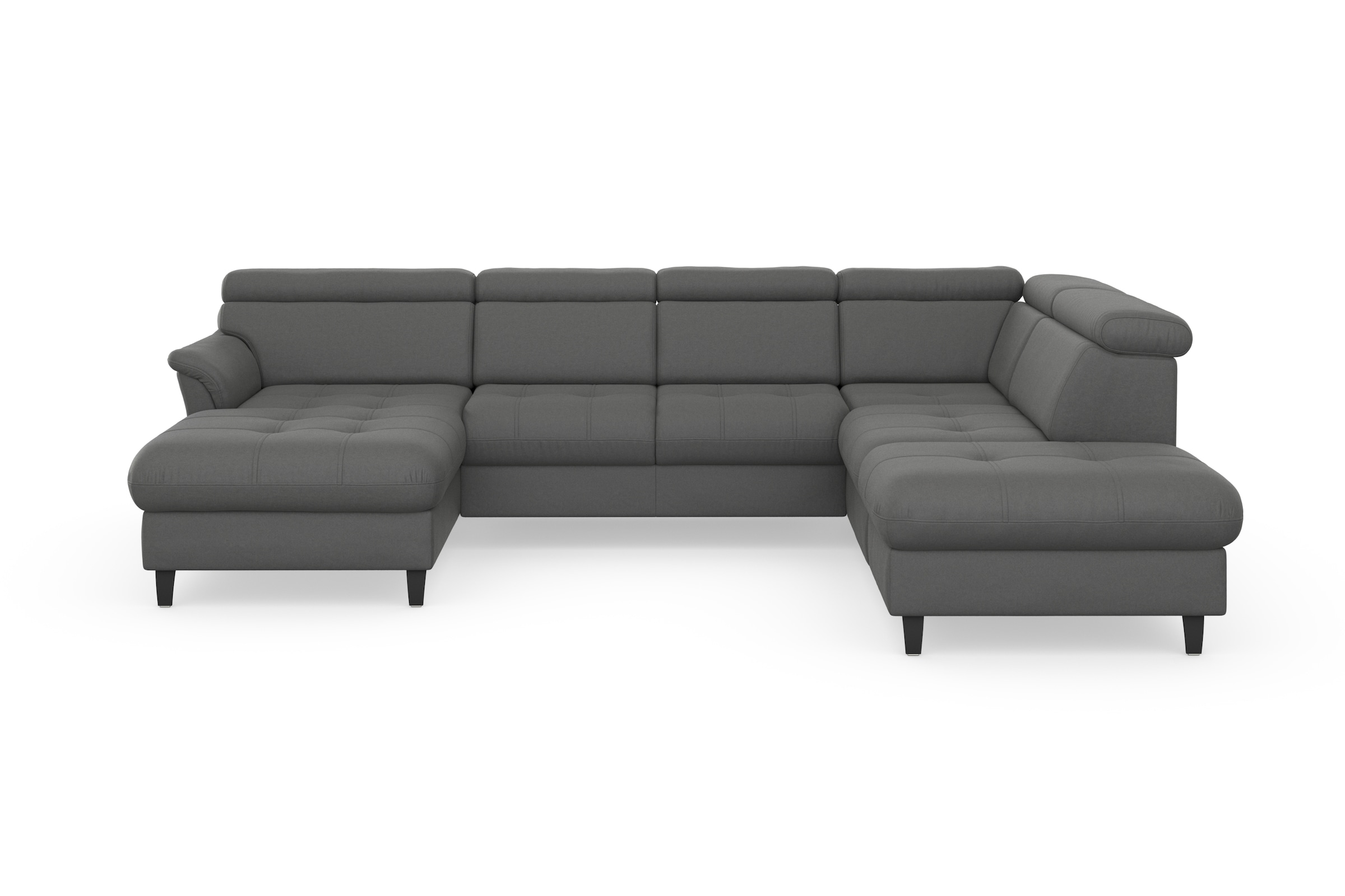 sit&more Wohnlandschaft "Marano U-Form" inklusive Kopfteilverstellung, optional Schlaffunktion & Bettkasten