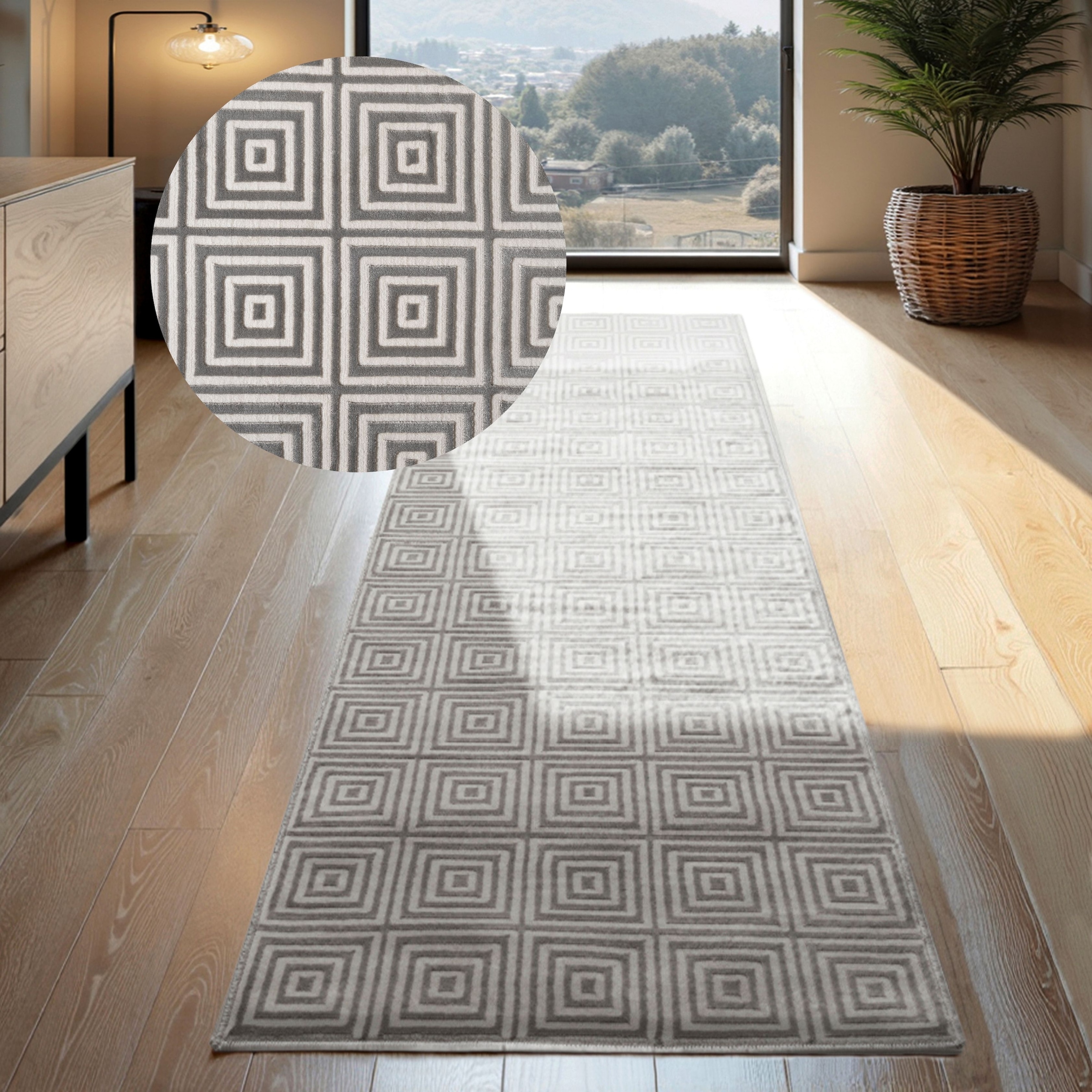 ELLE DECORATION "Tourmaline" rechteckig 9 mm Höhe Wohnzimmer, Schlafzimmer, Läufer, Hoch-Tief Effekt, Flur, Glanz