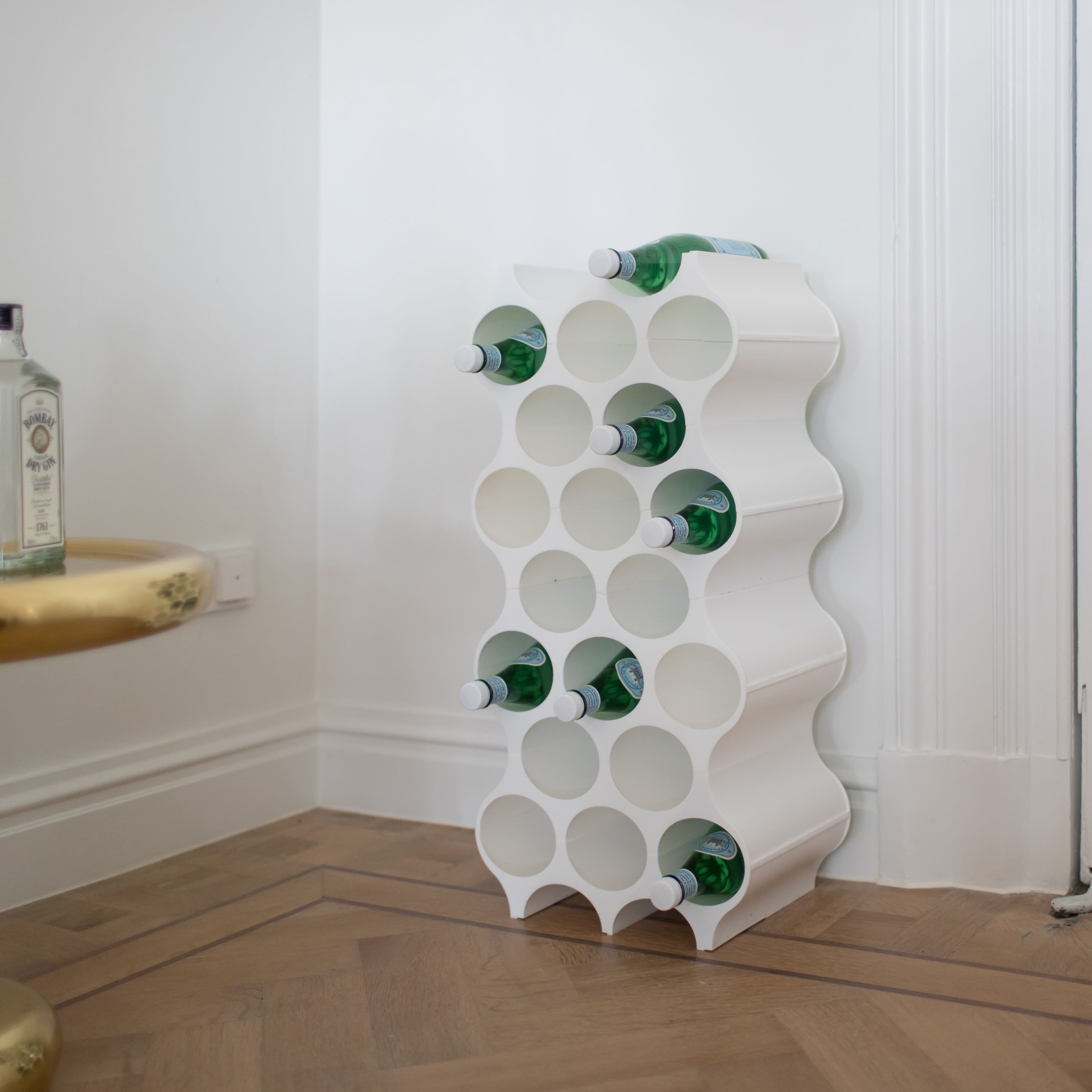 KOZIOL Weinflaschenhalter »SET-UP«, 100% recycelbar, für 10 Flaschen