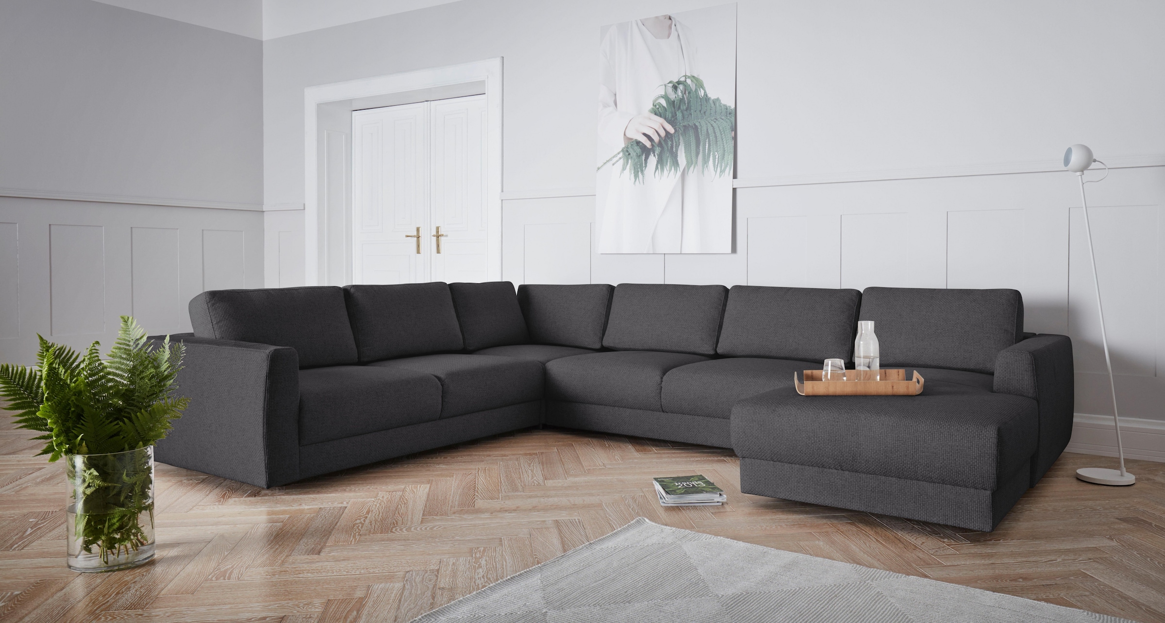 OTTO home Wohnlandschaft "Hobro U-Form" in 3 Bezugsqualitäten in vielen Far günstig online kaufen
