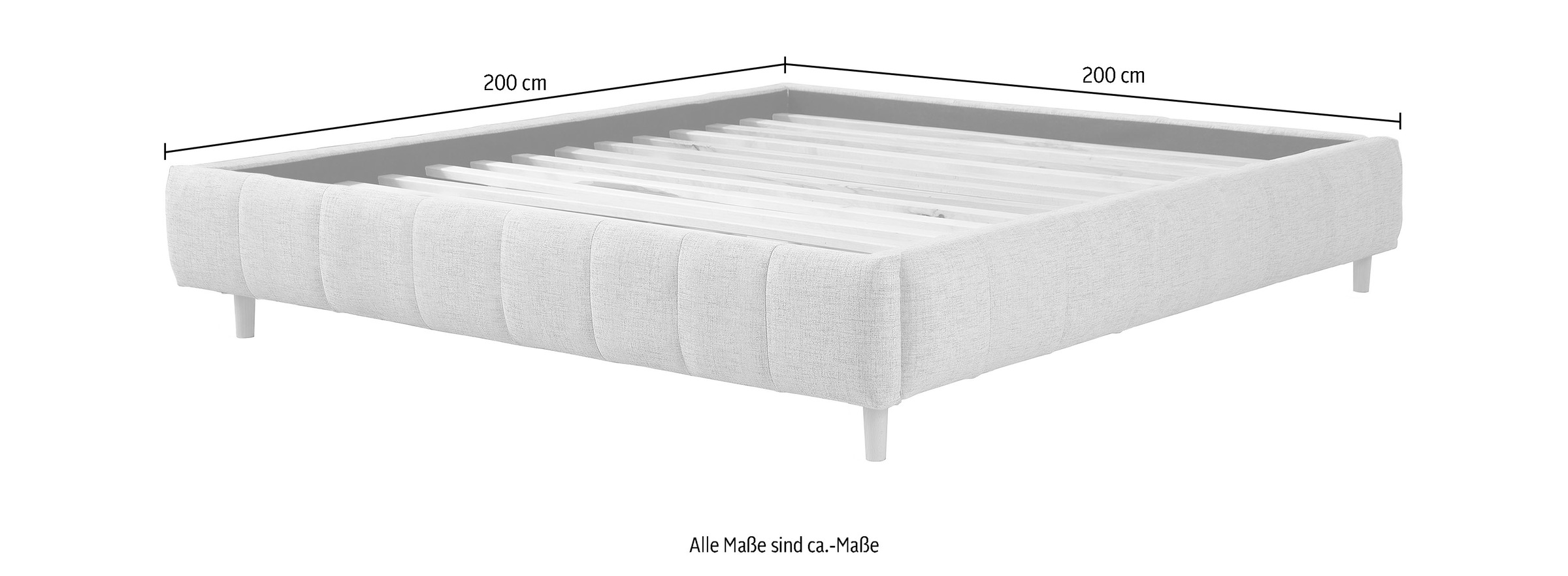 andas Polsterbett »Tarje«, in 5 Breiten, auch in Überlänge 220 cm, incl. Roll-Lattenrost