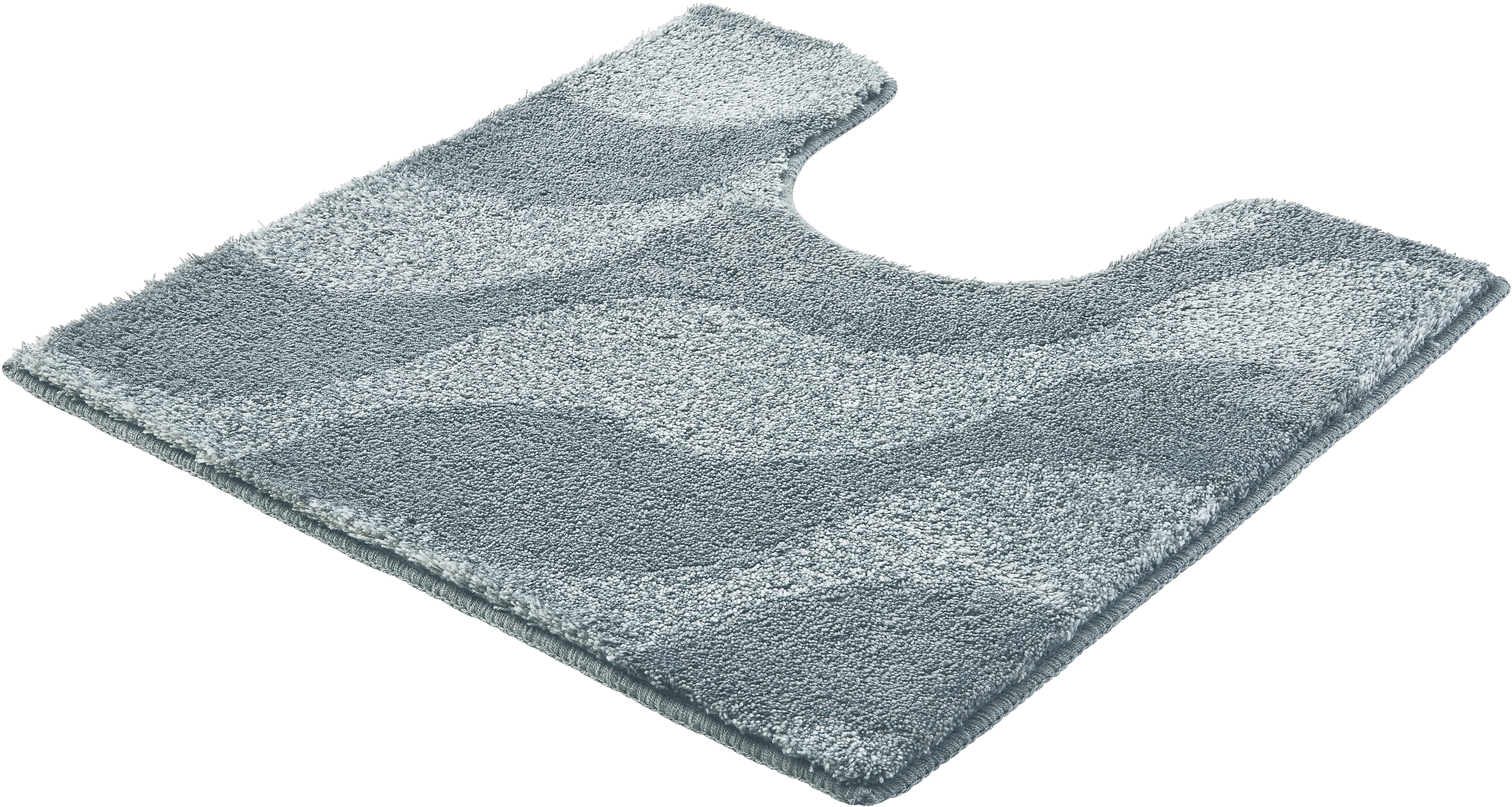 Kleine Wolke ""Onda", Badvorleger, Badezimmer Teppich" Höhe 15 mm rutschhemmend beschichtet fußbodenheizungsgeeignet Badteppich, modernes Ton in Ton Wellendesign, flauschig