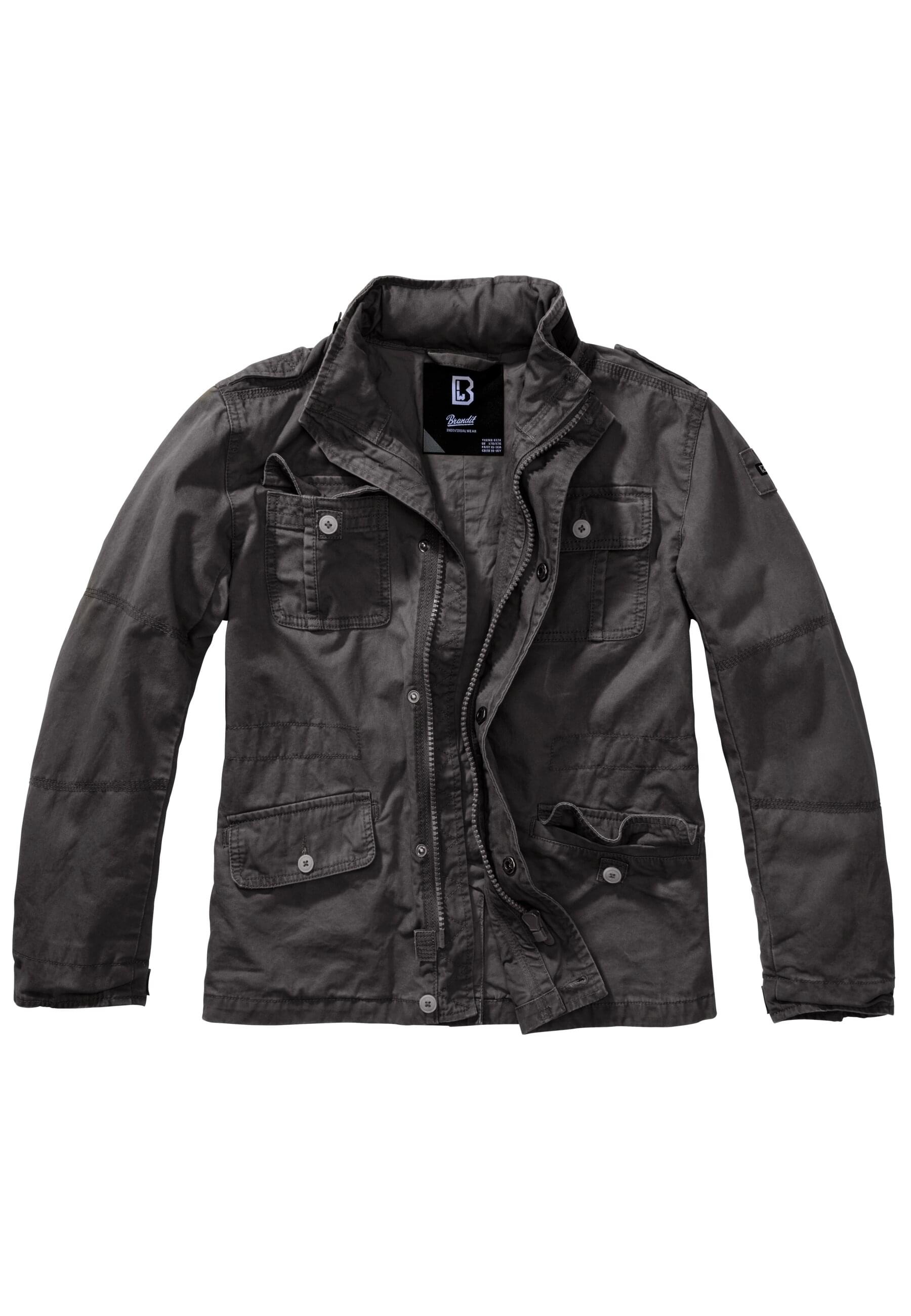 Brandit Allwetterjacke »Brandit Herren Kids Britannia Jacket« 1 Stk. tlg. ohne Kapuze