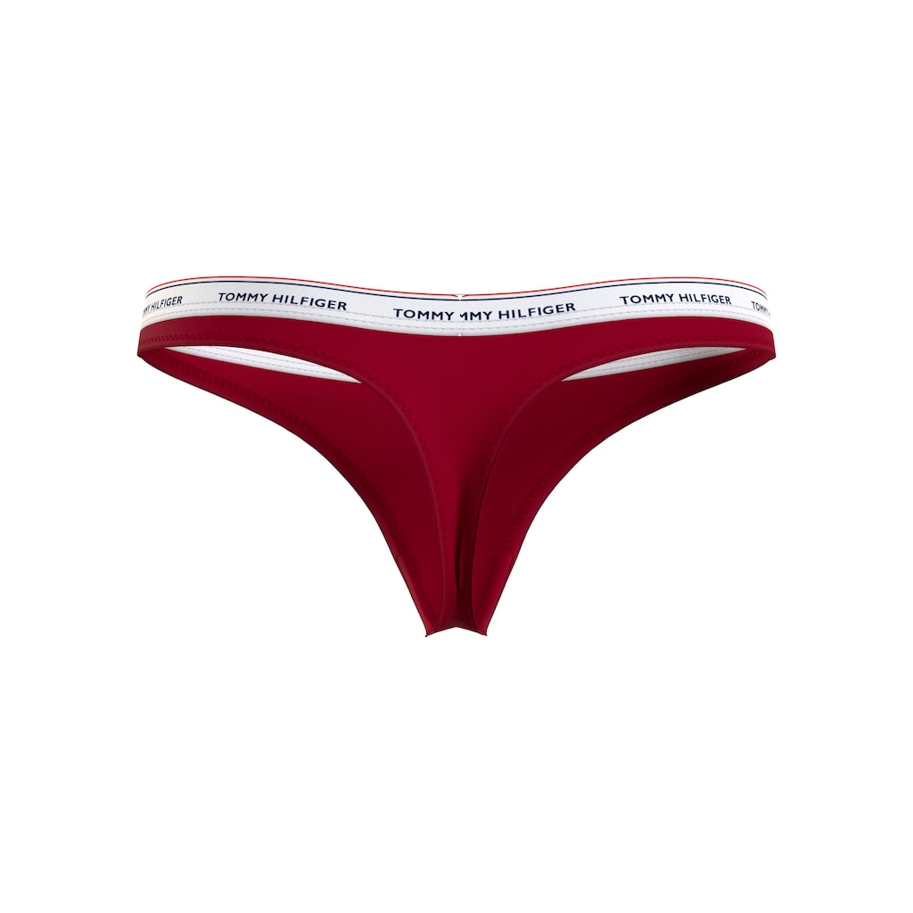 Tommy Hilfiger Underwear Slip »3 PACK THONG (EXT SIZES)«, (Packung, 3er), mit Tommy Hilfiger Logobund