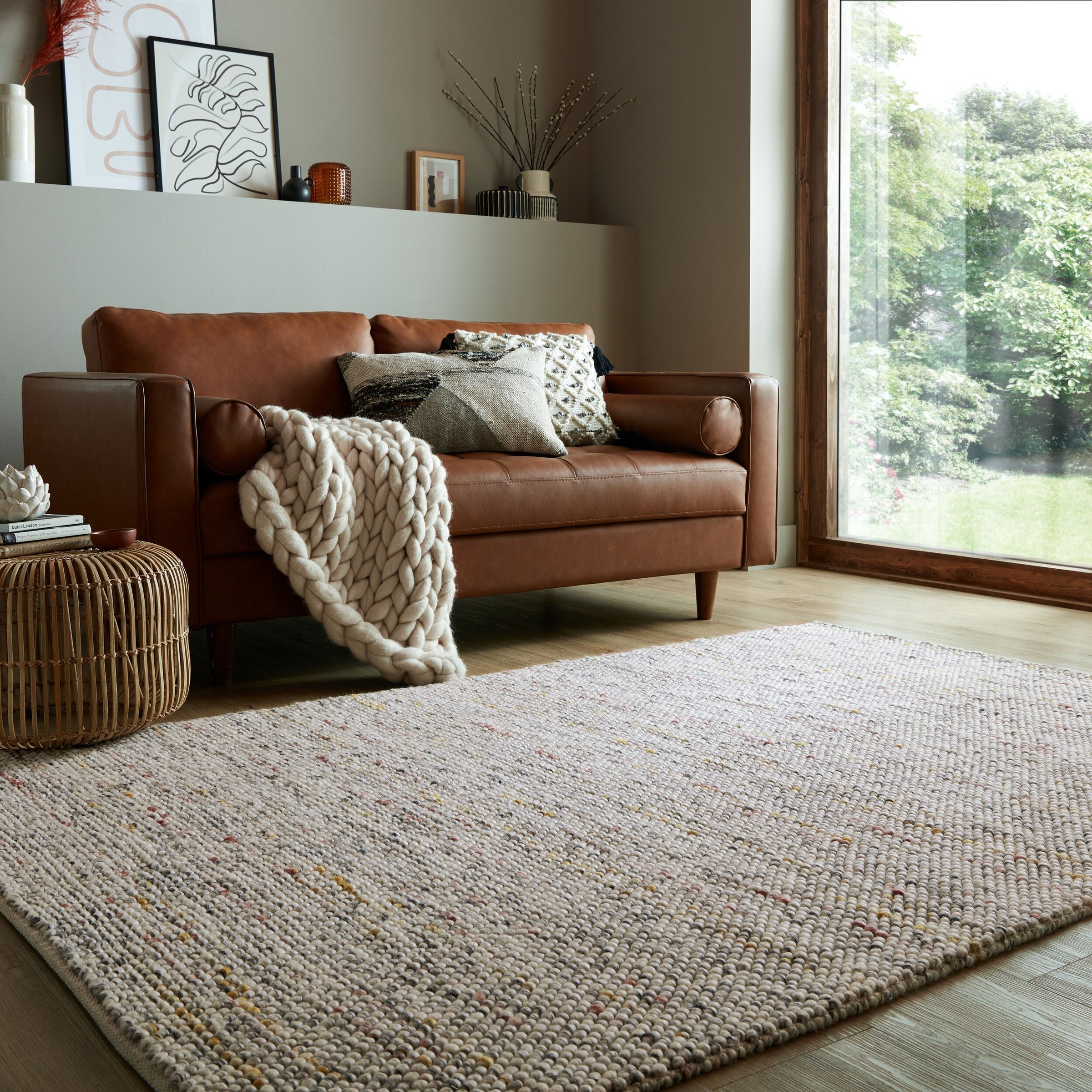 FLAIR RUGS Teppich "Minerals" rechteckig 3 mm Höhe Neutraler Teppich aus mi günstig online kaufen