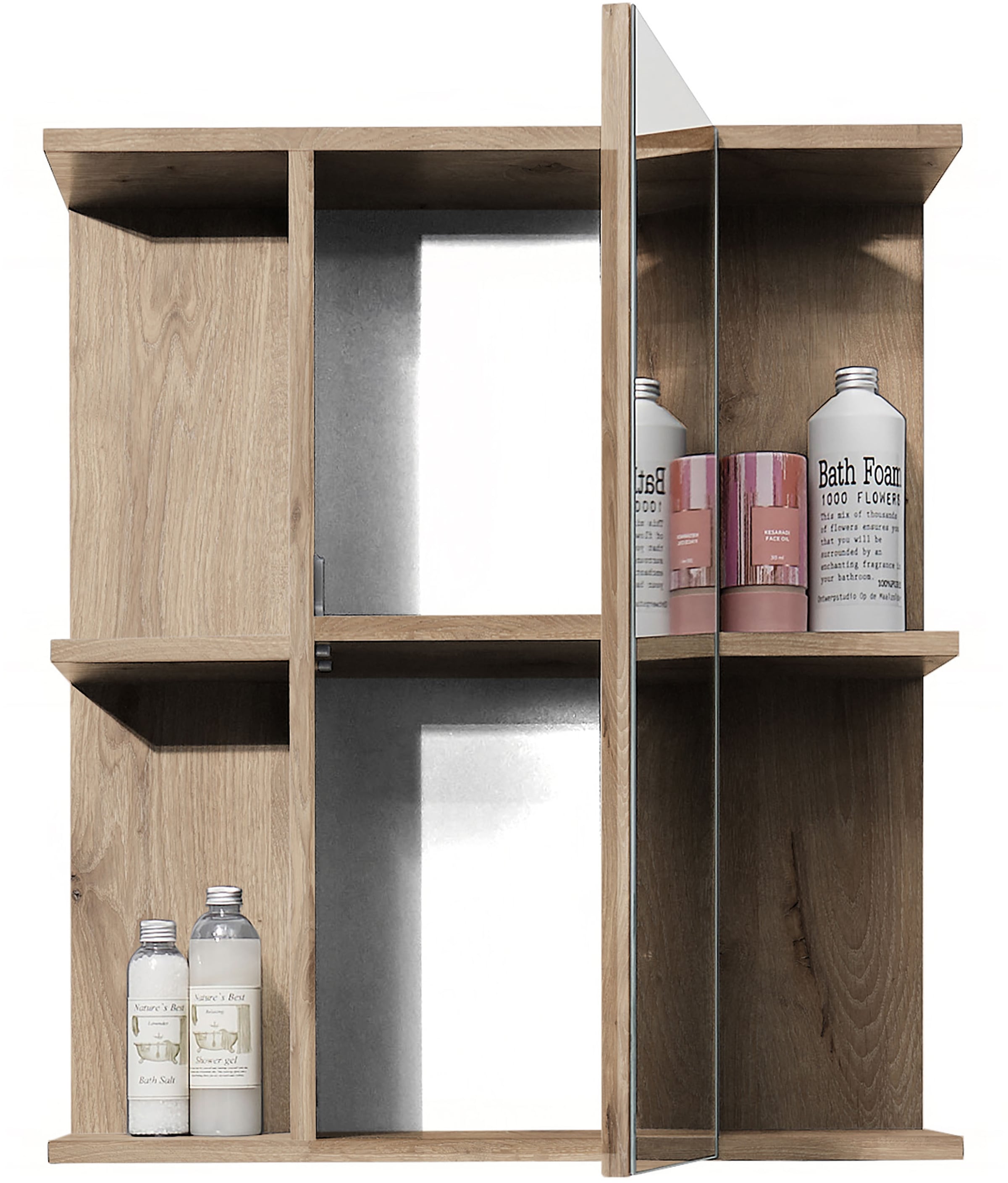 BASIC by Balculina Spiegelschrank »Vista BxHxT 60x71x20 cm« 1 Stk. tlg. Breite 60cm, Made in Europa