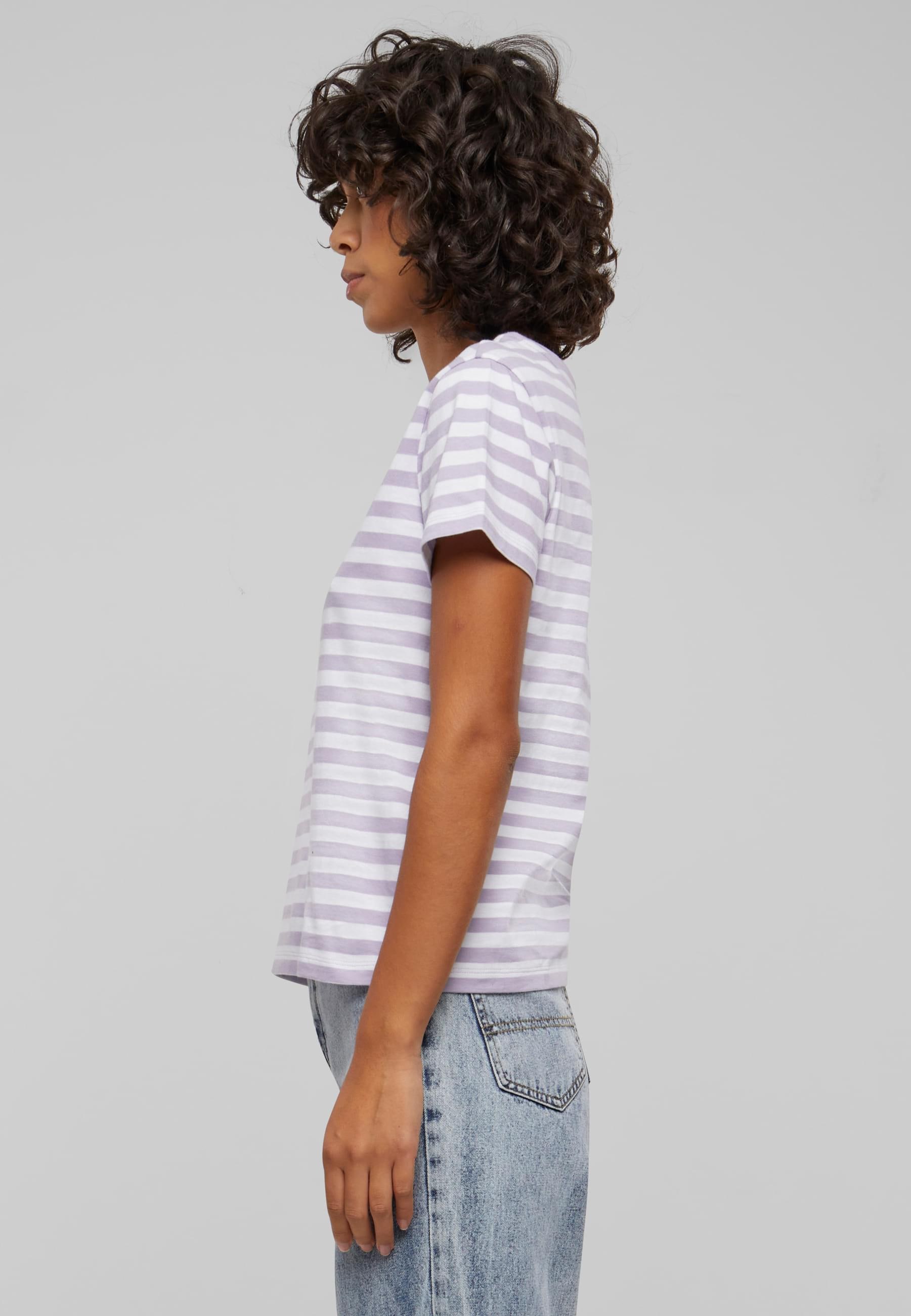 URBAN CLASSICS T-Shirt »Urban Classics Damen Ladies Regular Striped Tee«, (1 tlg.)