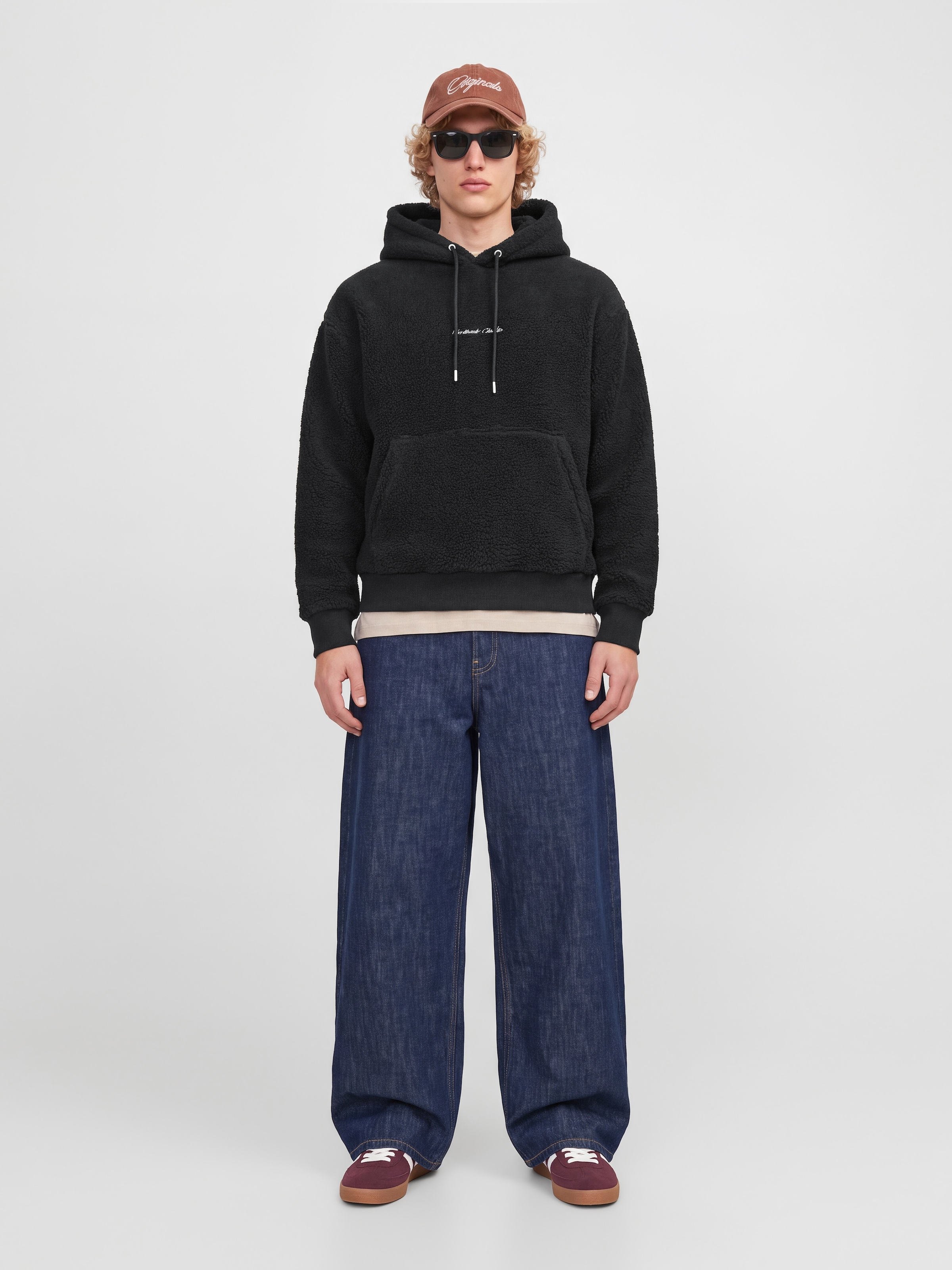 Jack & Jones Kapuzensweatshirt »JORNORREBRO EMB TEDDY SWEAT HOOD«, Kunstfaser,
