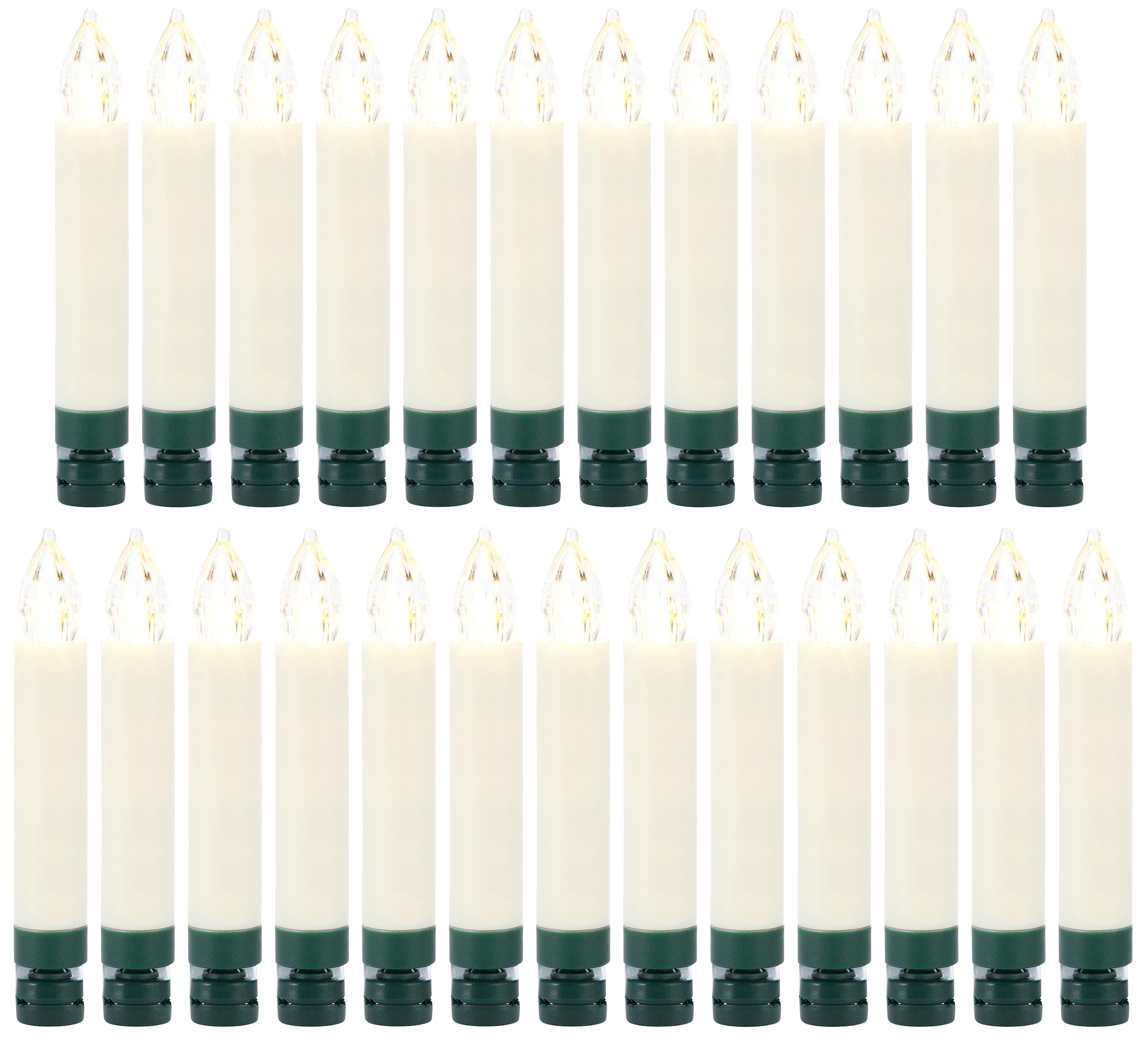 my home LED-Christbaumkerzen »Weihnachtsdeko, Christbaumschmuck« 25 Stk.-flammig kabellos, Kerzen  plus 8 Dornen