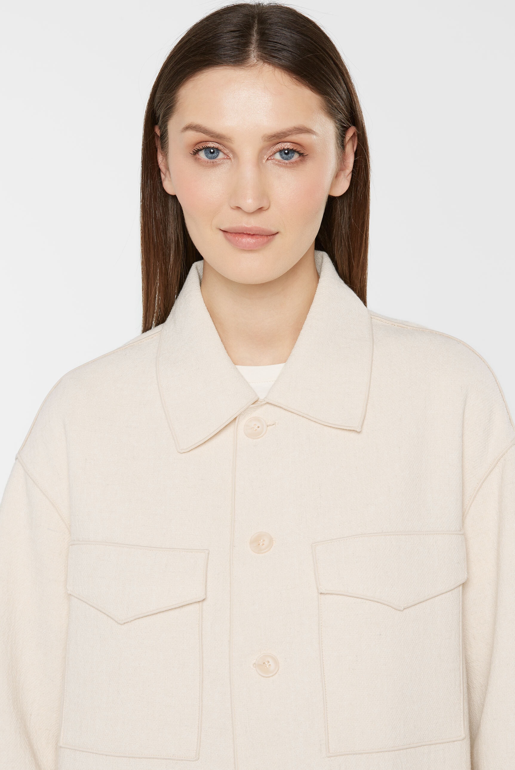 SENSES.THE LABEL Langjacke, ohne Kapuze, mit langem Gehschlitz