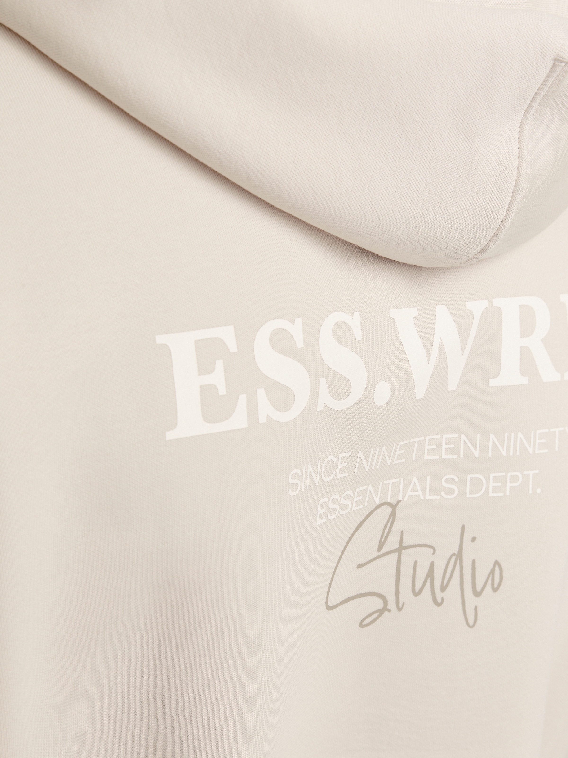 Jack & Jones Kapuzensweatshirt »JJEURBAN EDGE STUDIO SWEAT HOOD NOOS«, mit Front und Back Print