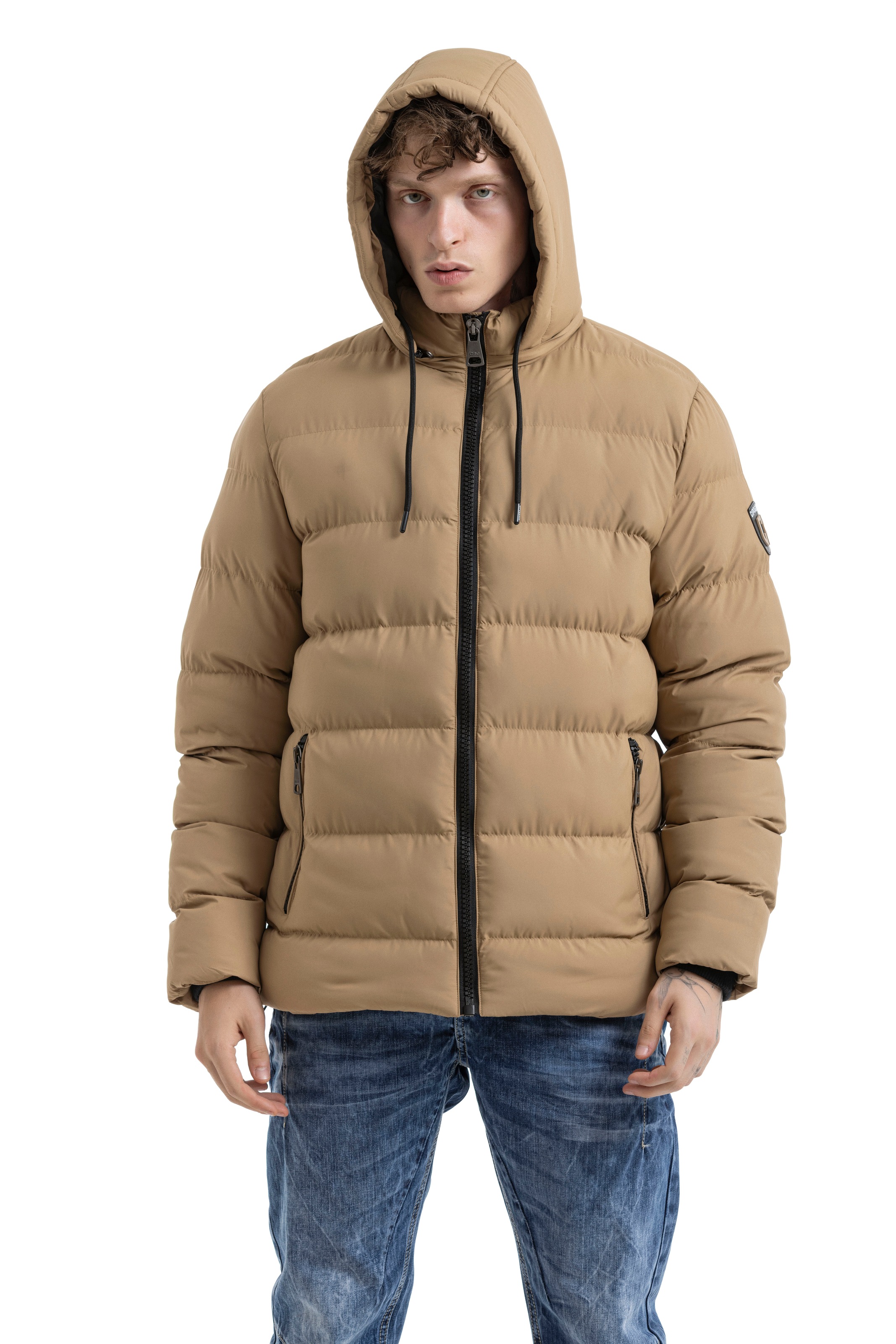 Cipo & Baxx Steppjacke mitKapuze günstig online kaufen