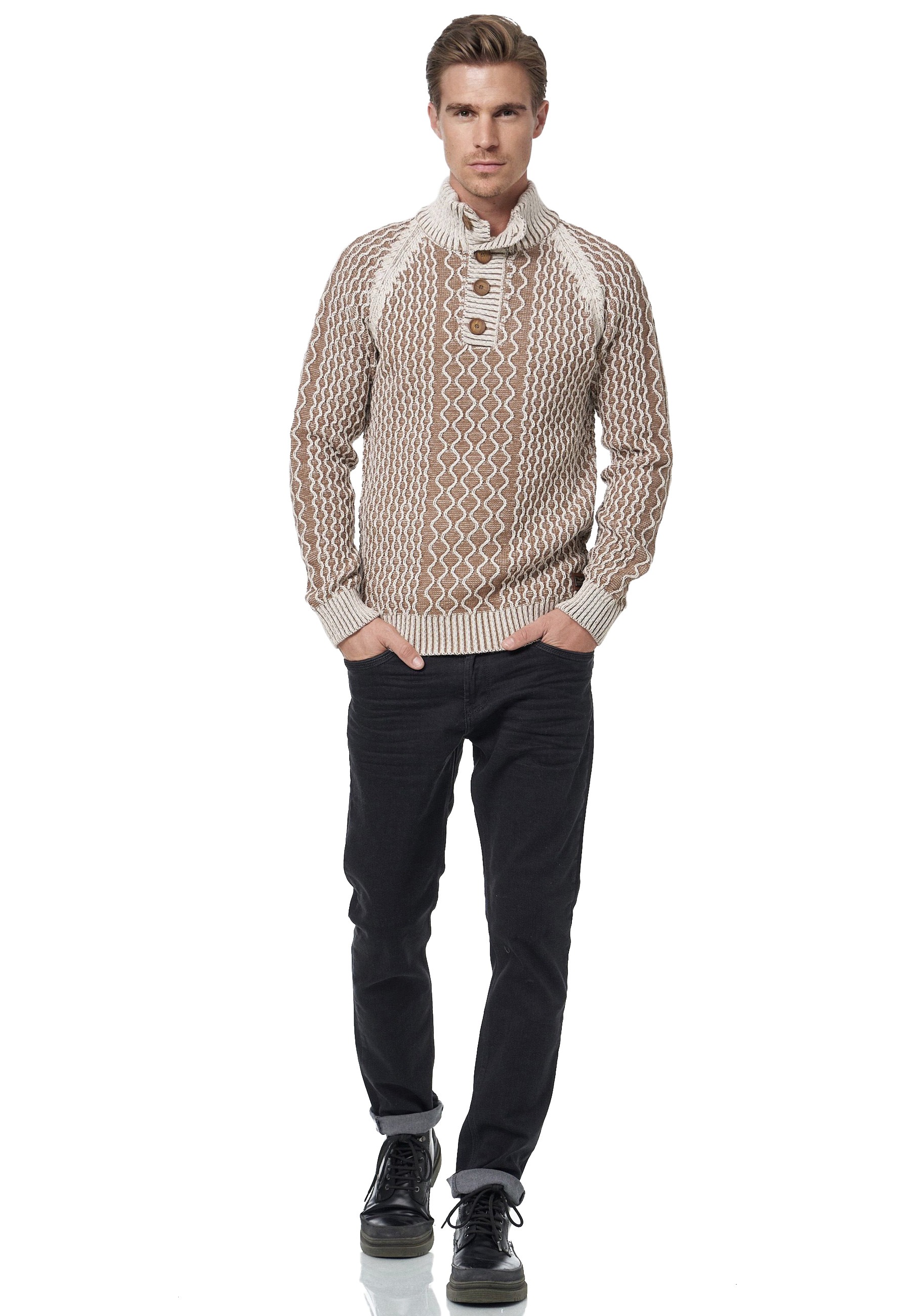 Rusty Neal Strickpullover, in tollem Grobstrick-Design