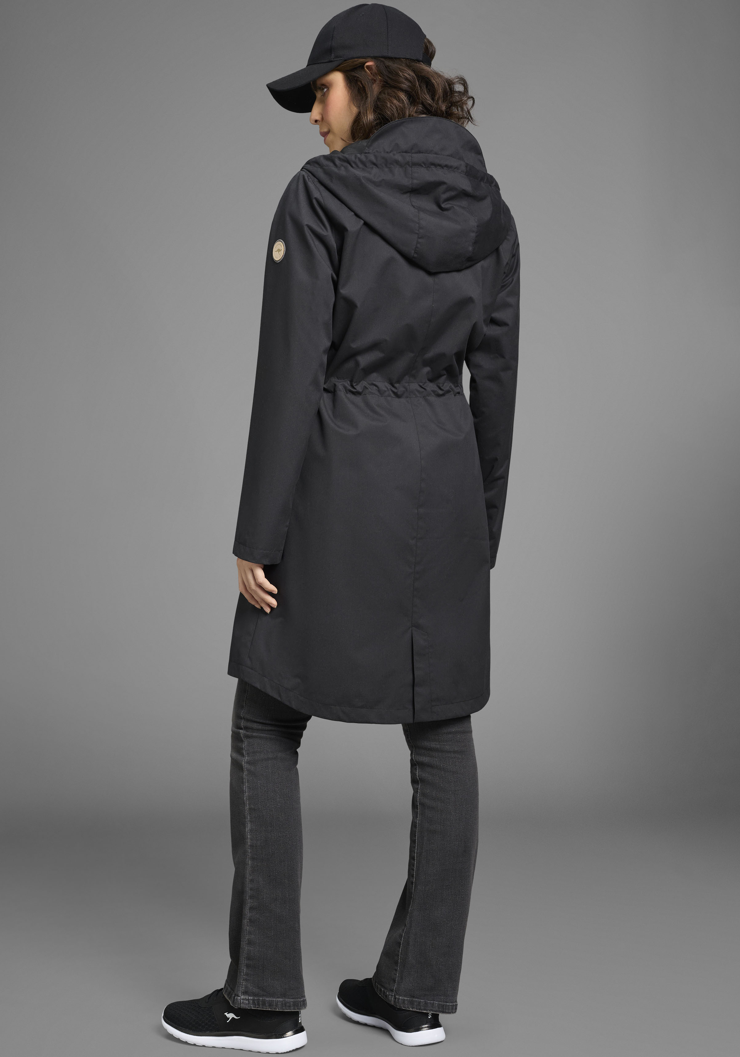 Thumbnail - KangaROOS Funktionsparka mit Kapuze mit Kapuze, mit gefütterter Kapuzenfütterung, Übergangsjacke