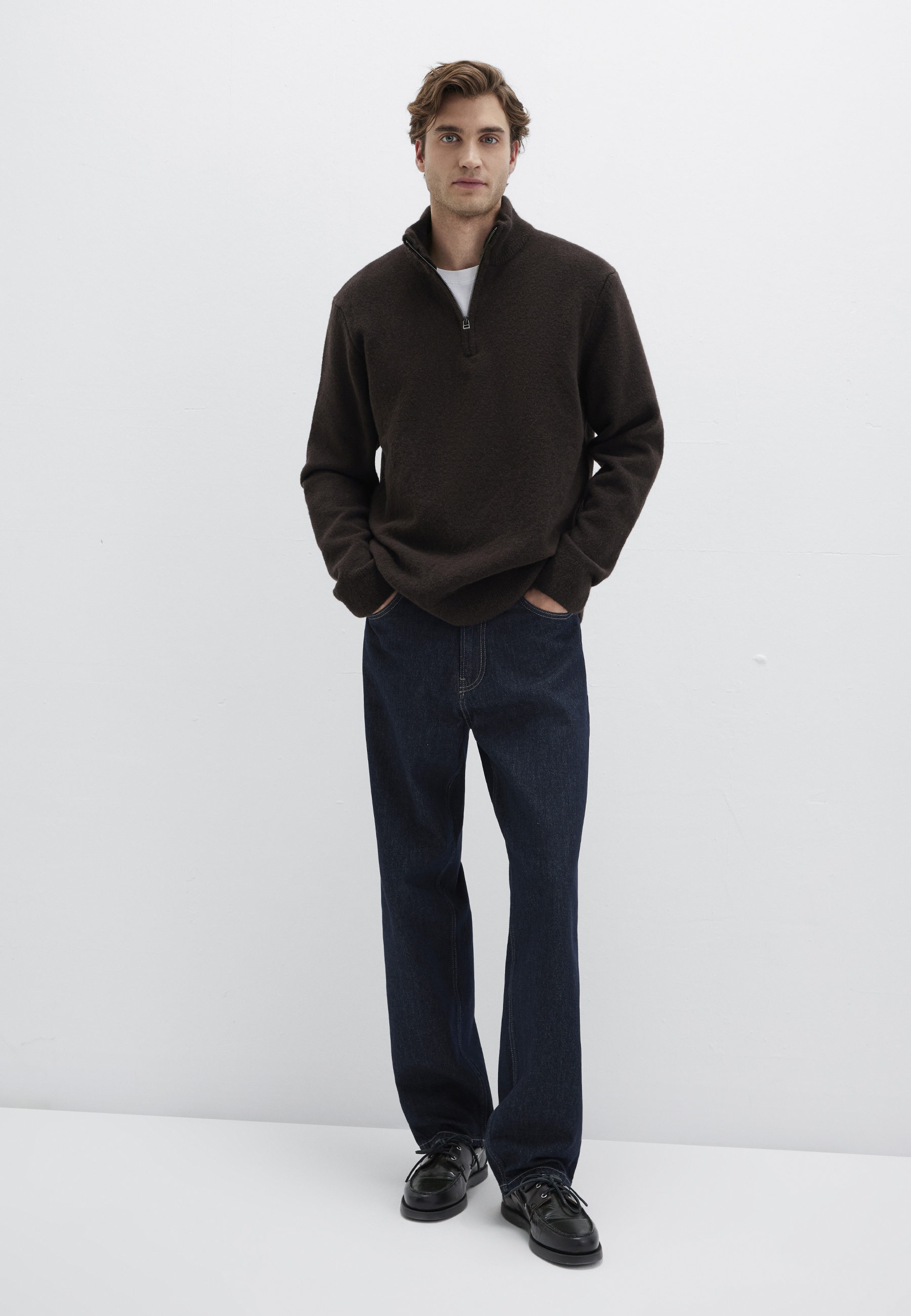 Mavi Troyer "HALF ZIP SWEATER" Premium Strickpullover günstig online kaufen