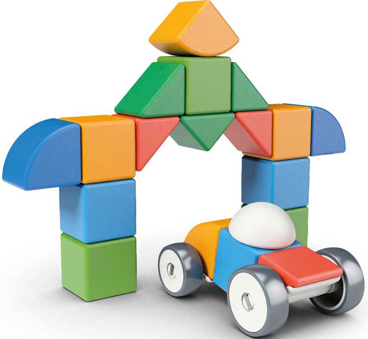 Geomag™ Magnetspielbausteine »GEOMAG™ Magicube Shapes Little World 25«, (25 St.), Made in Europe