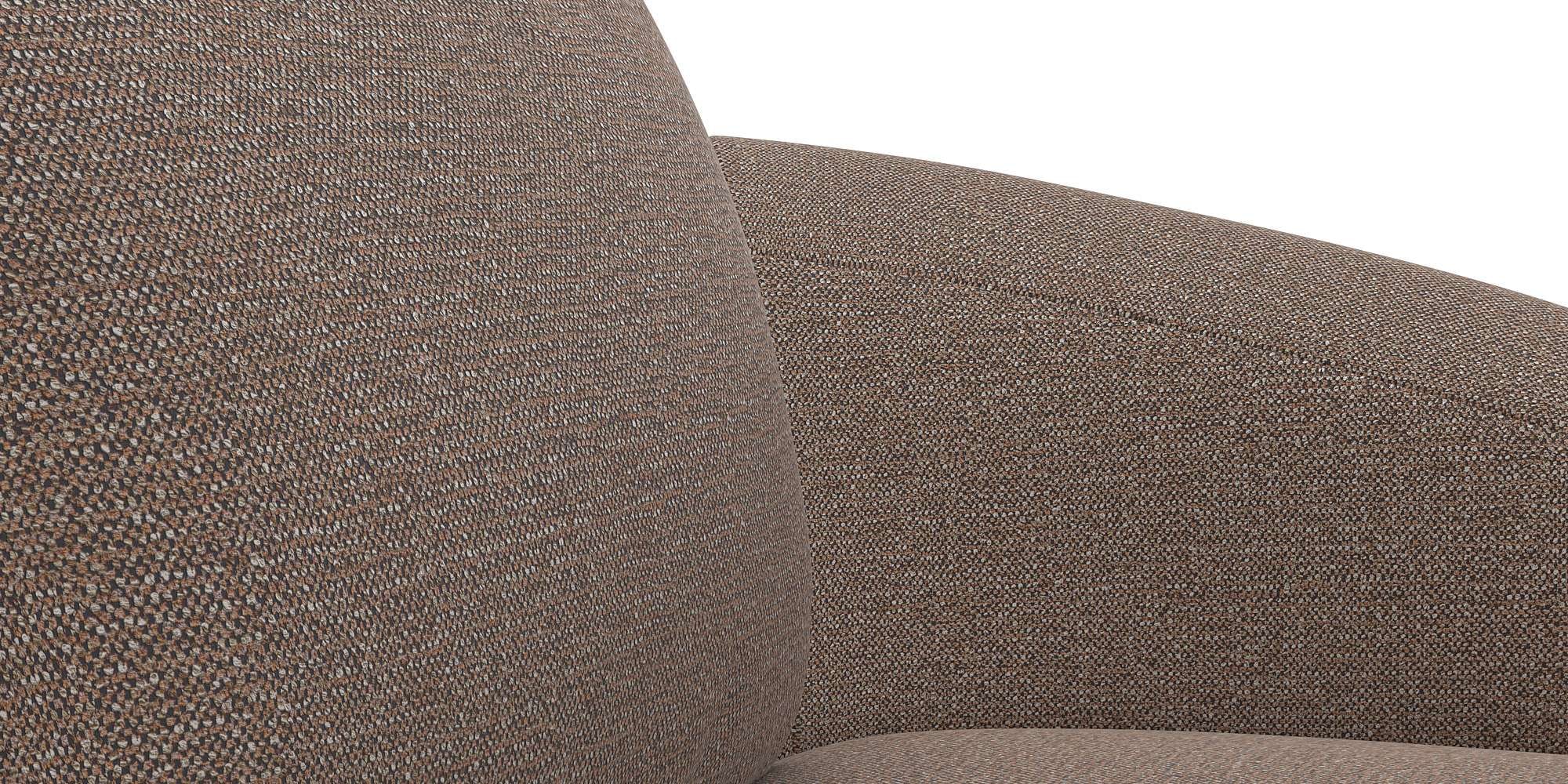 FLEXLUX Wohnlandschaft »Torino, rund, L-Form, Sofa-Ecke mit Recamiere, Longchair-Sofa«, Modernes, organisches Sofa-Design, Kaltschaum, Wellenunterfederung