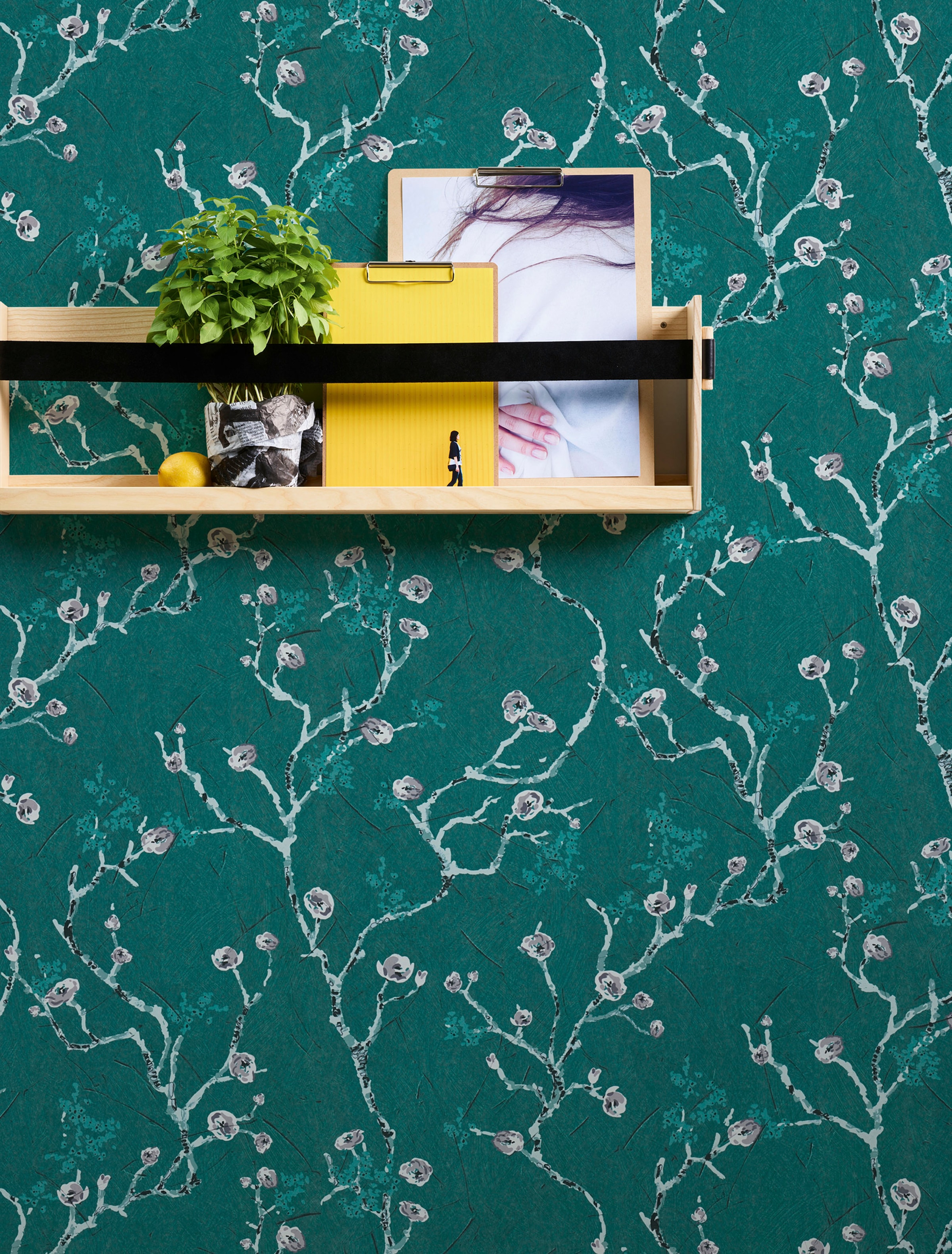 A.S. Création Vliestapete »PintWalls Mandelblüte«, matt-gemustert-neutral, Asiatisch Tapeten Wohnzimmer Schlafzimmer Küche modern Design Optik