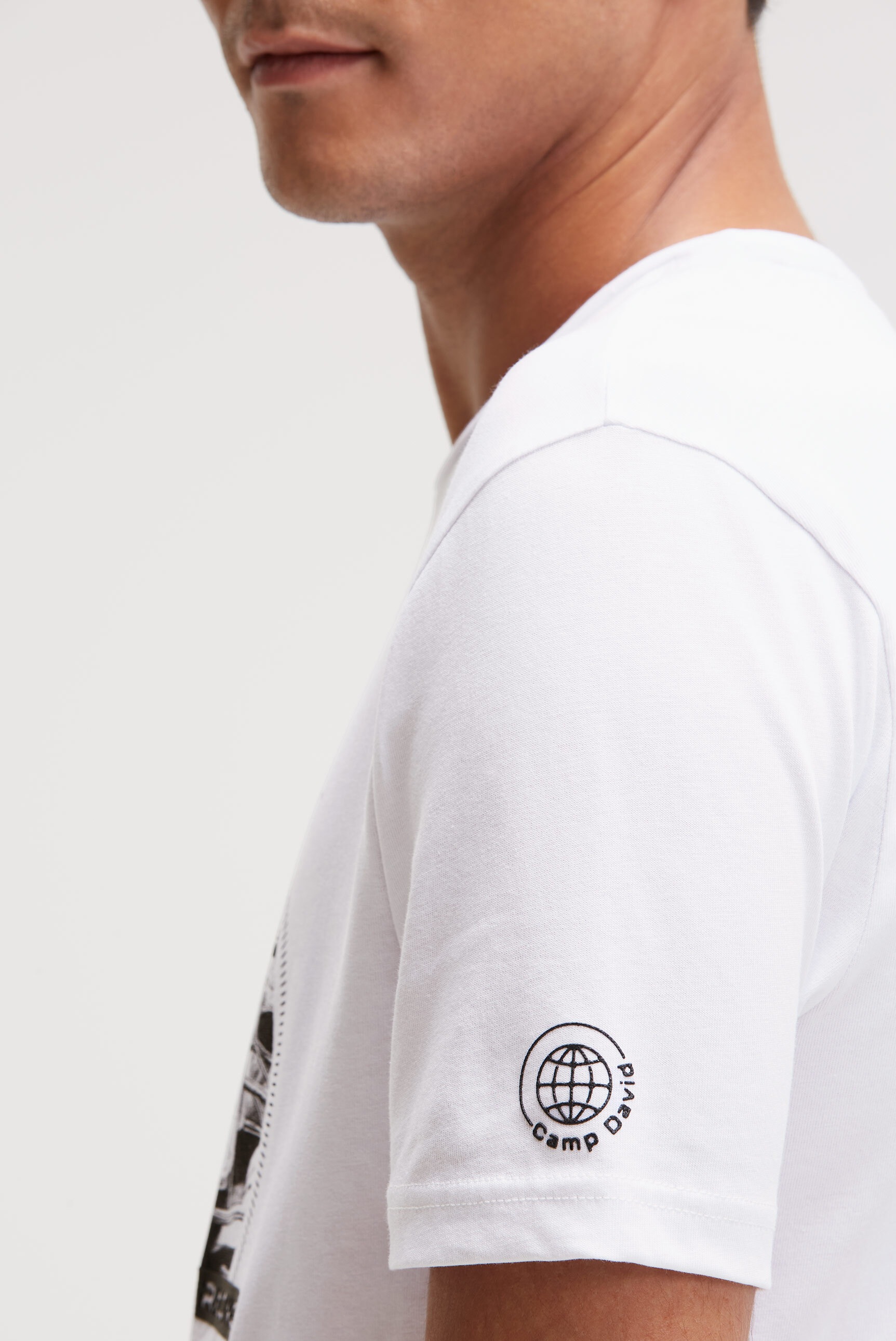 CAMP DAVID Rundhalsshirt aus Baumwolle