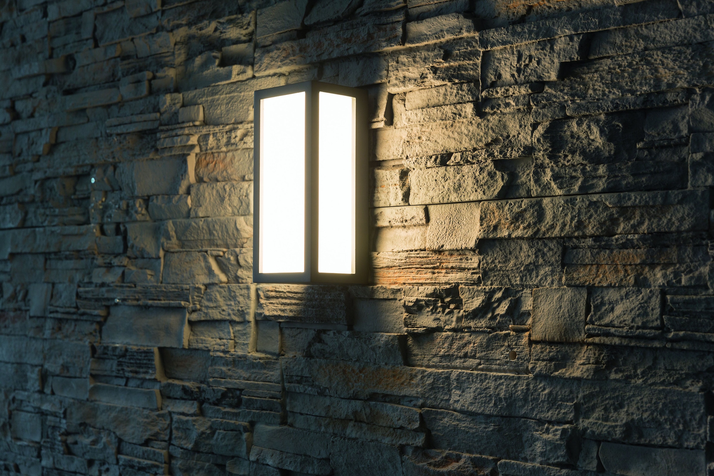 HEITRONIC LED Wandleuchte »Keanu«, 1 flammig-flammig, Wandlampe, Außenlampe,  Lichtaustritt nach vorne und zu beiden Seiten | BAUR