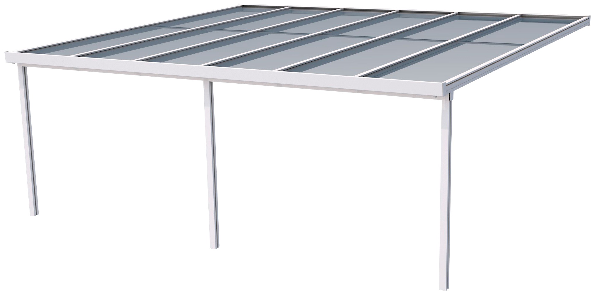 GUTTA Terrassendach "Premium", BxT: 611x506 cm, Dach Polycarbonat Opal