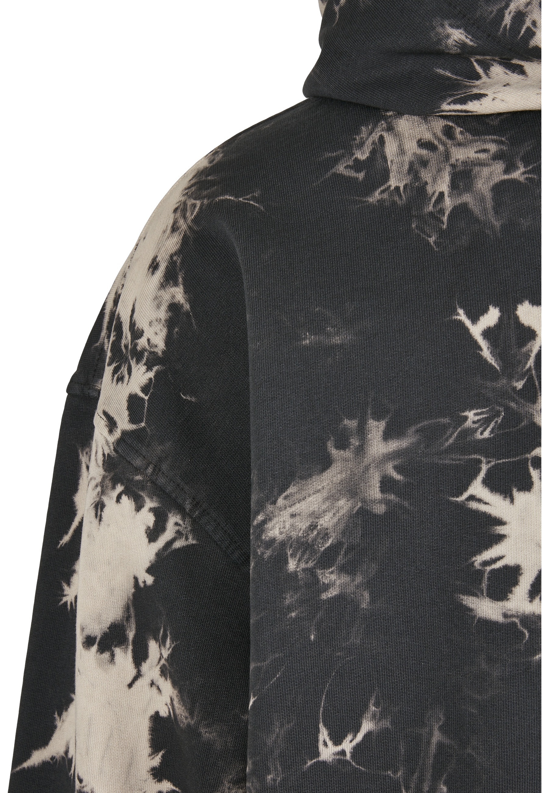 URBAN CLASSICS Rundhalspullover »Urban Classics Herren Bleached Hoody« 1 Stk.