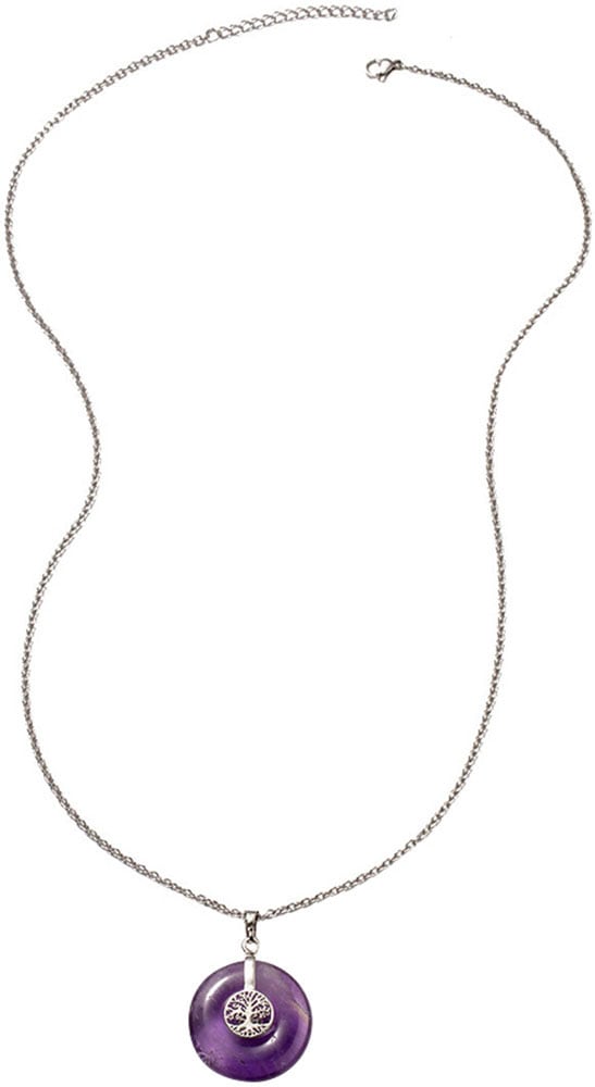 Firetti Kette mit Anhänger »Schmuck Geschenk Halsschmuck Halskette Ankerkette Lebensbaum Edelstein«, Made in Germany - mit Edelstein