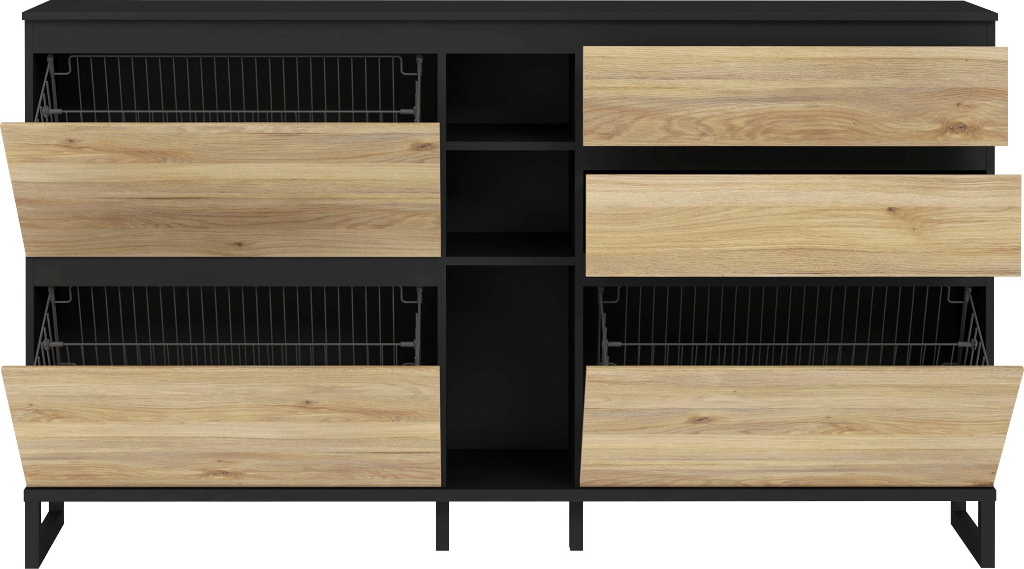 Thumbnail - FORTE Schuhschrank "Quayle" Schuhkipper, Breite 174,8cm