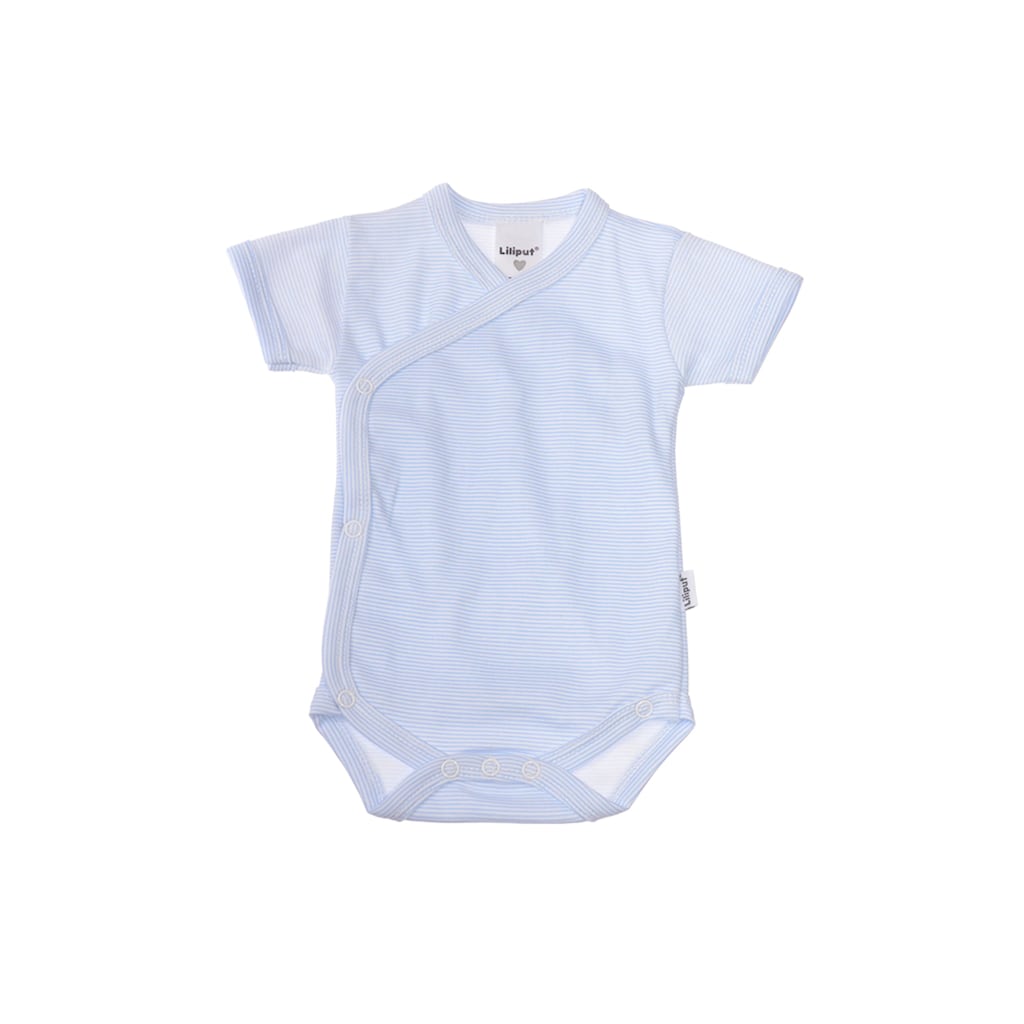 Kindermode Babykleidung Jungen Liliput Body, im praktischen 2er-Pack weiß-blau