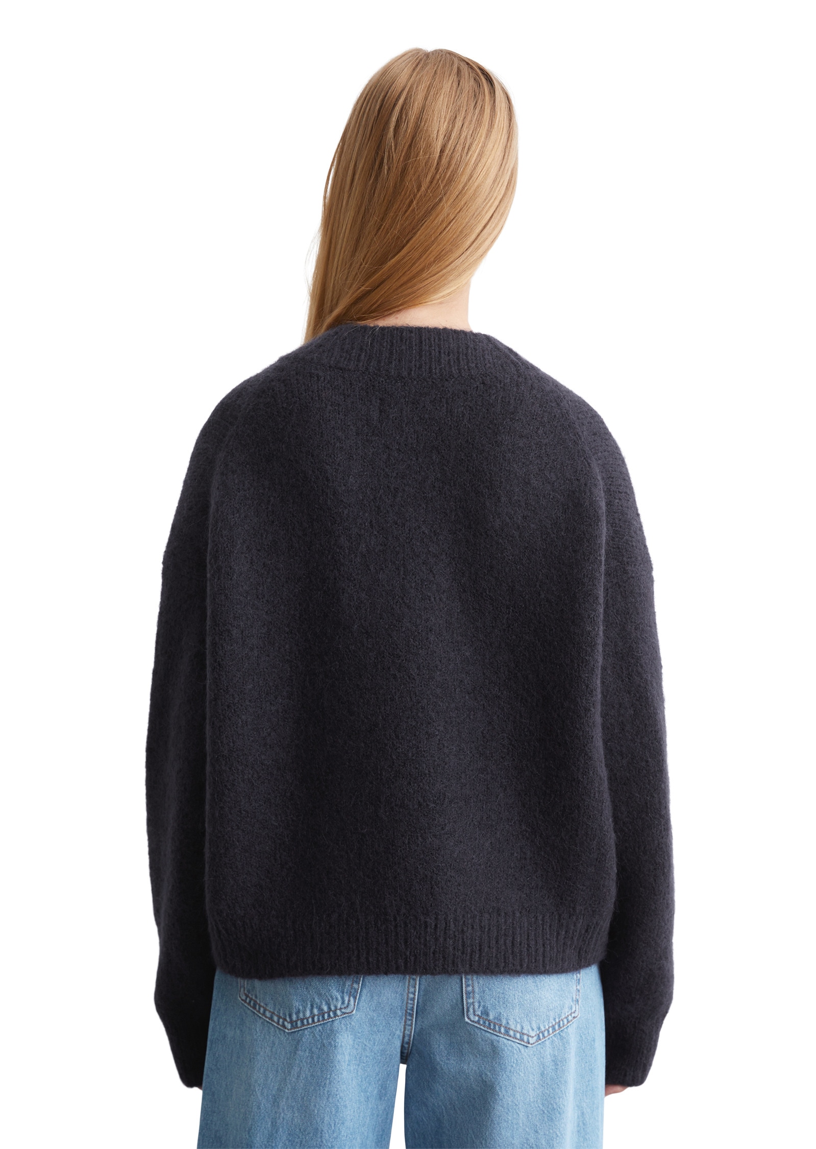 Marc OPolo DENIM V-Ausschnitt-Pullover "aus kuscheligem Schurwolle-Mohair-M günstig online kaufen