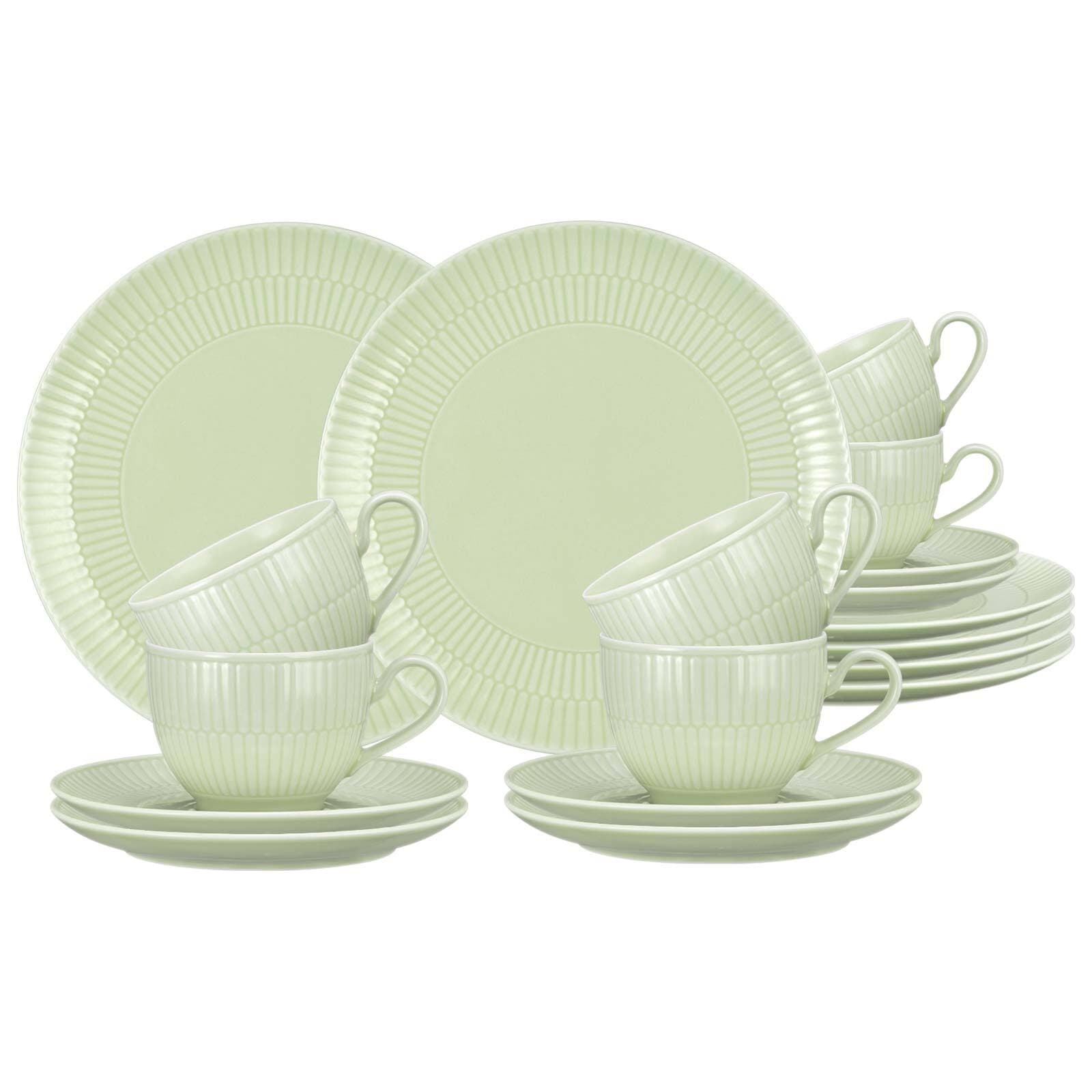 Seltmann Weiden Geschirr-Set "Kaffeeservice Amina 18er Set" Spülmaschinenfest, Mikrowellensicher, Ofenfest