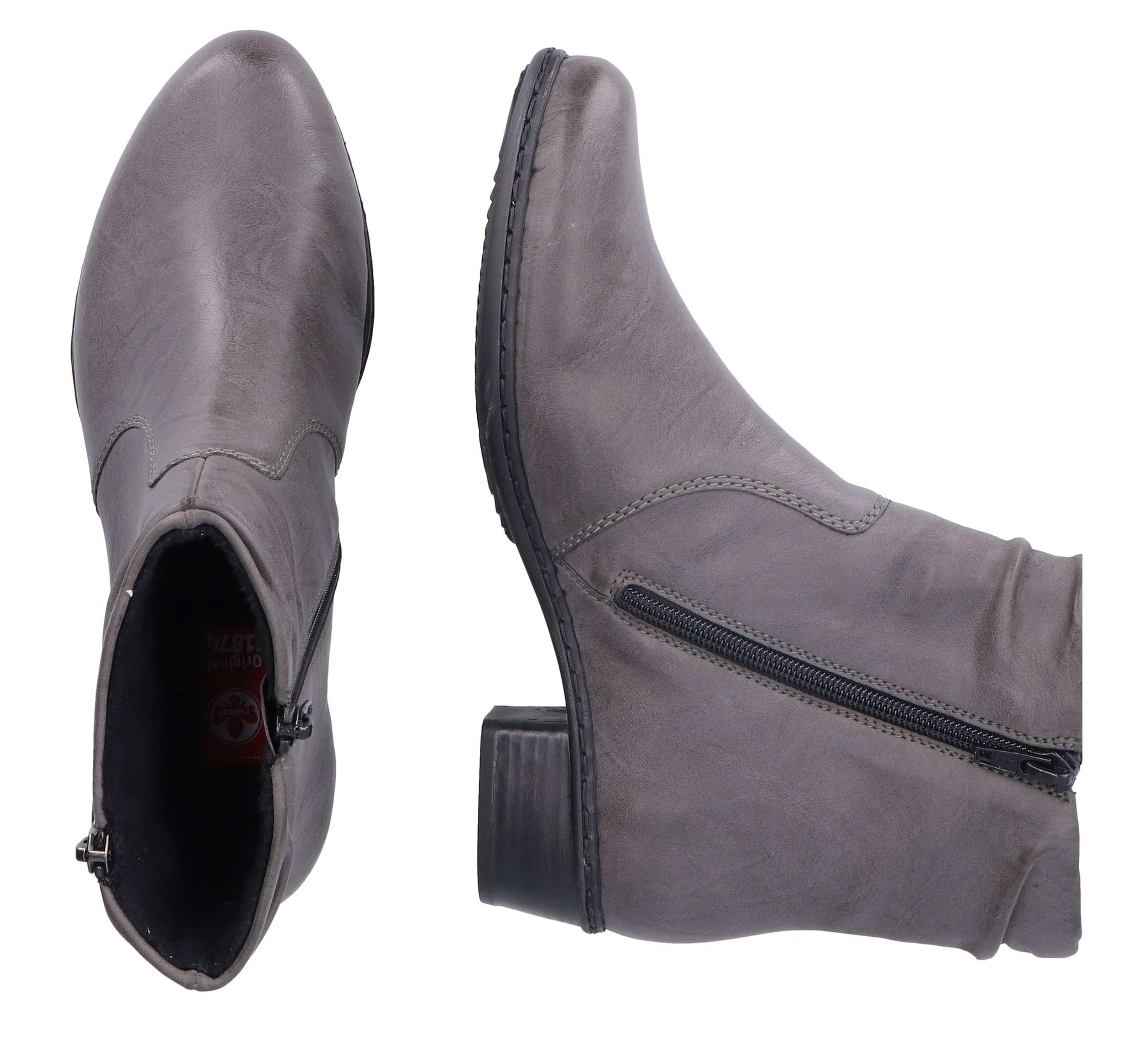 Rieker Stiefelette, mit praktischem Innen-Reißverschluss