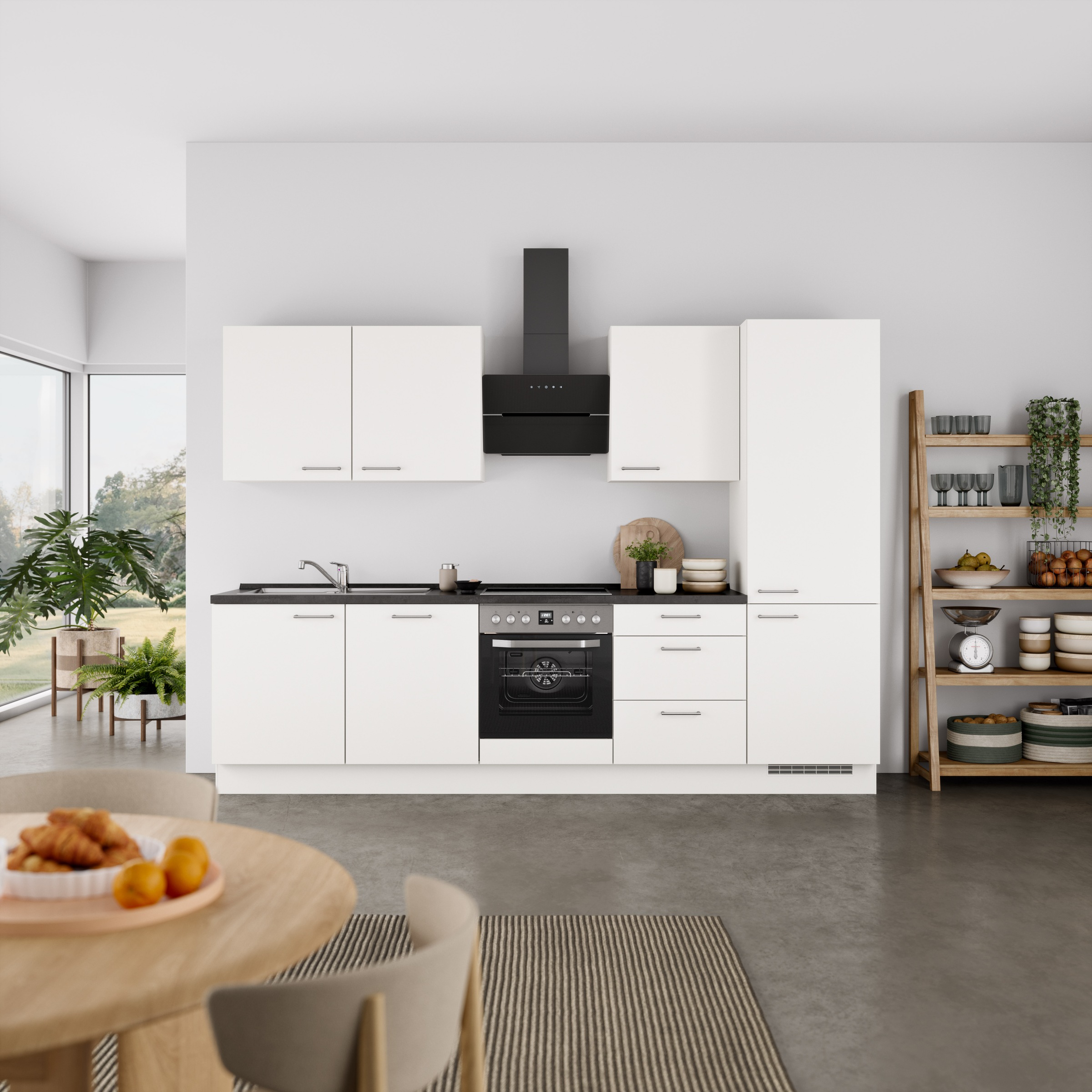 nobilia Küchenzeile ""Laser II", Ausrichtung wählbar, Breite 300 cm" vormon günstig online kaufen